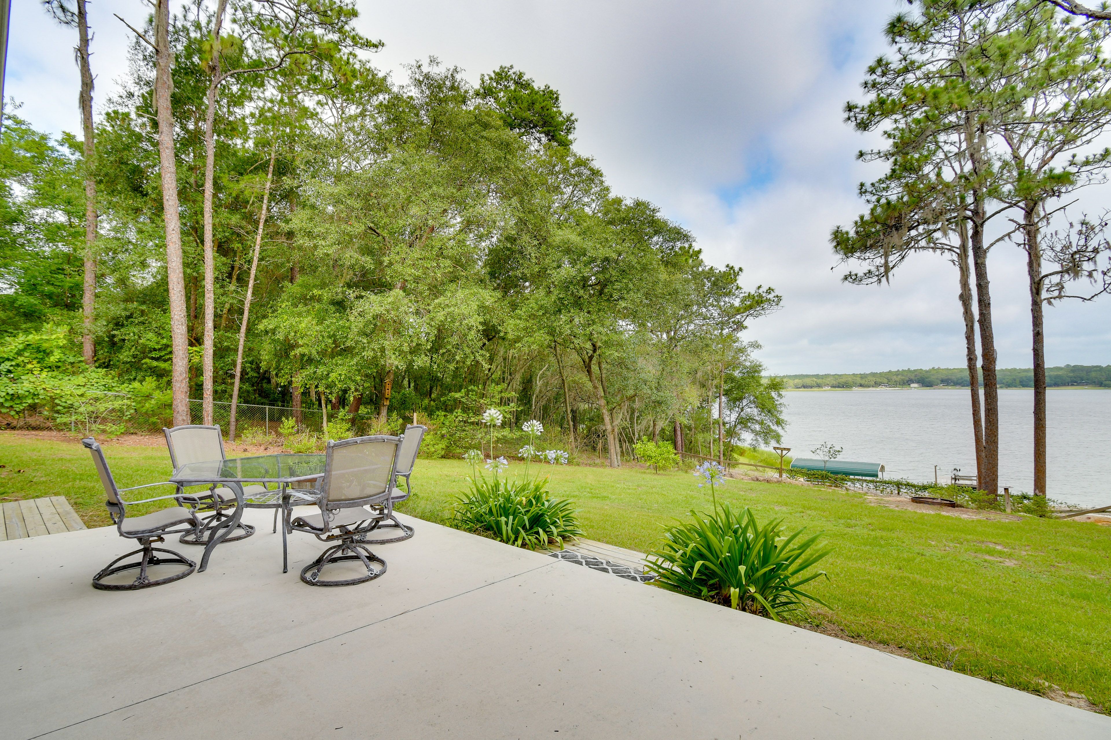 Patio | Outdoor Dining Area | Lake Views