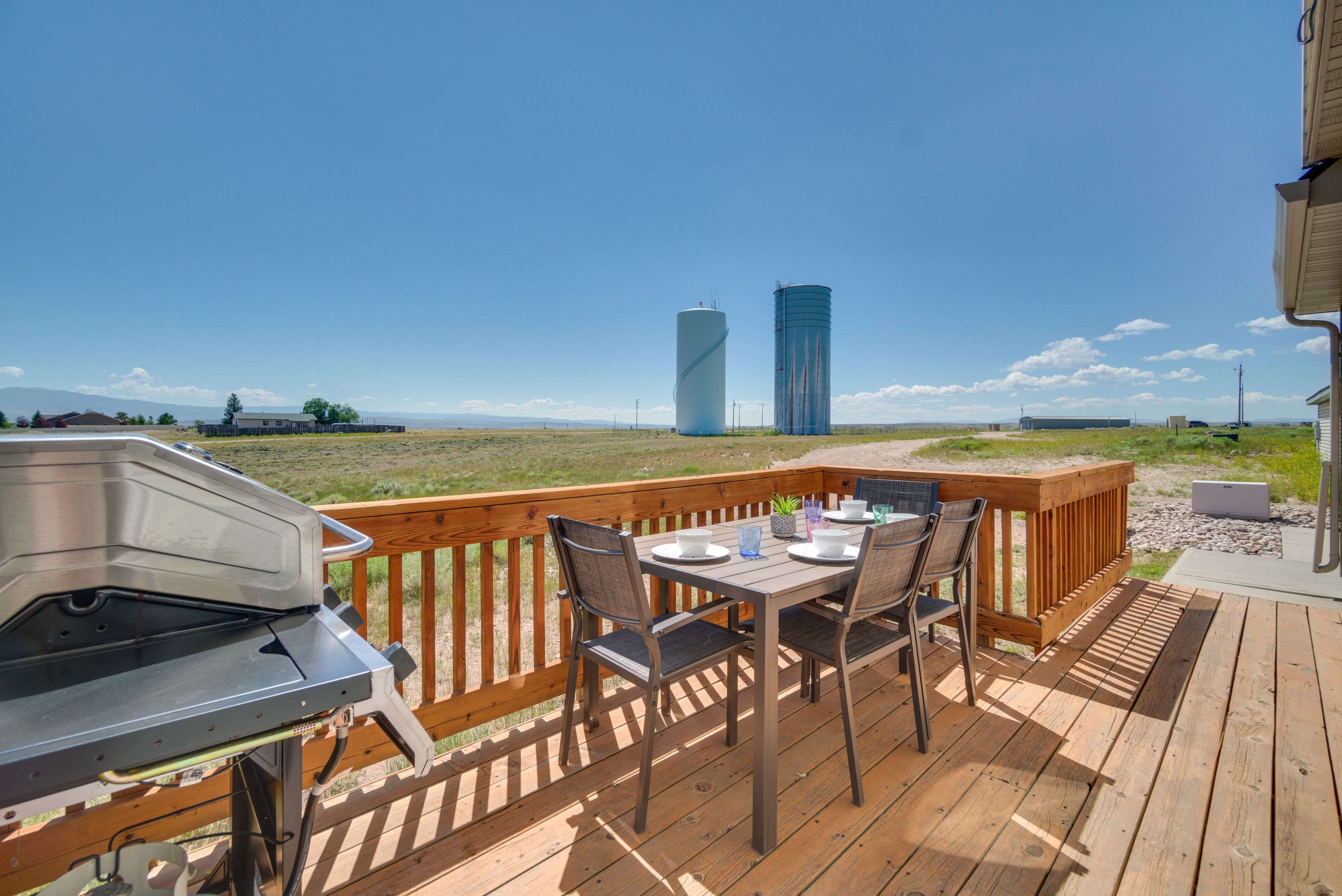 Deck | Gas Grill | Outdoor Seating & Dining | Mountain Views