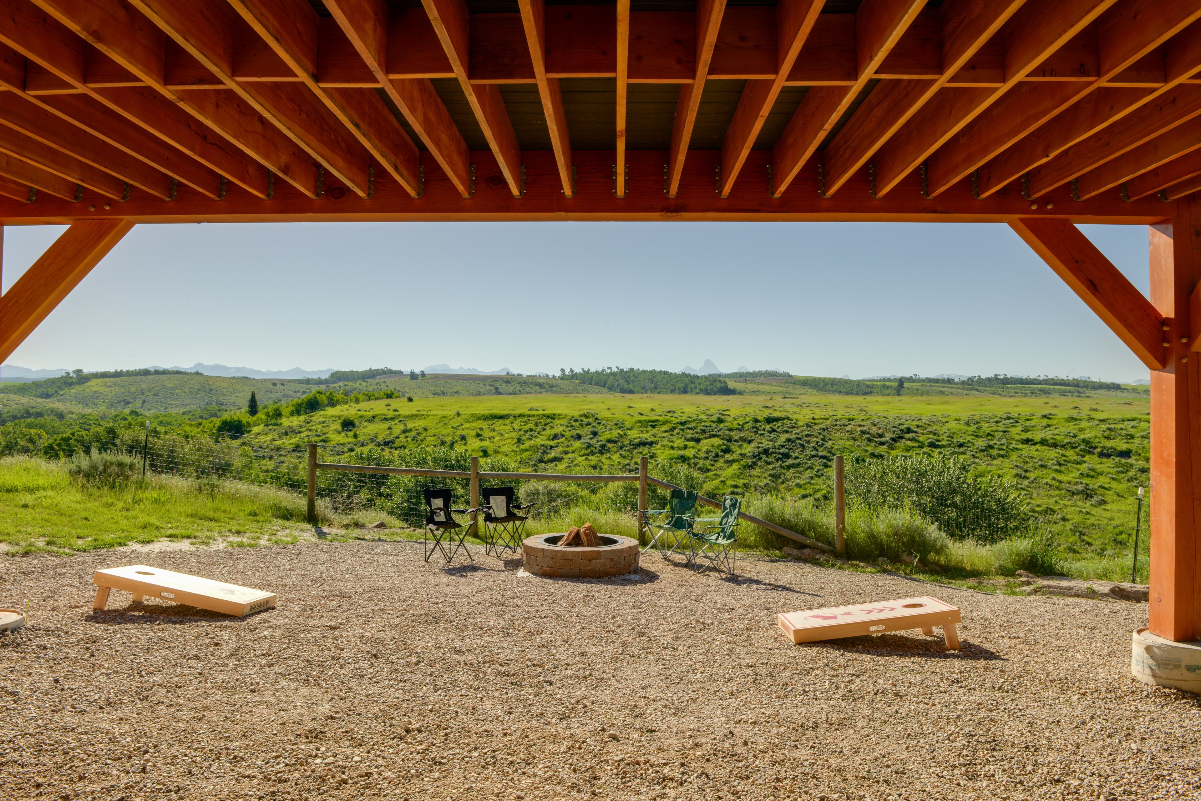 Ground Level | Cornhole | Fire Pit