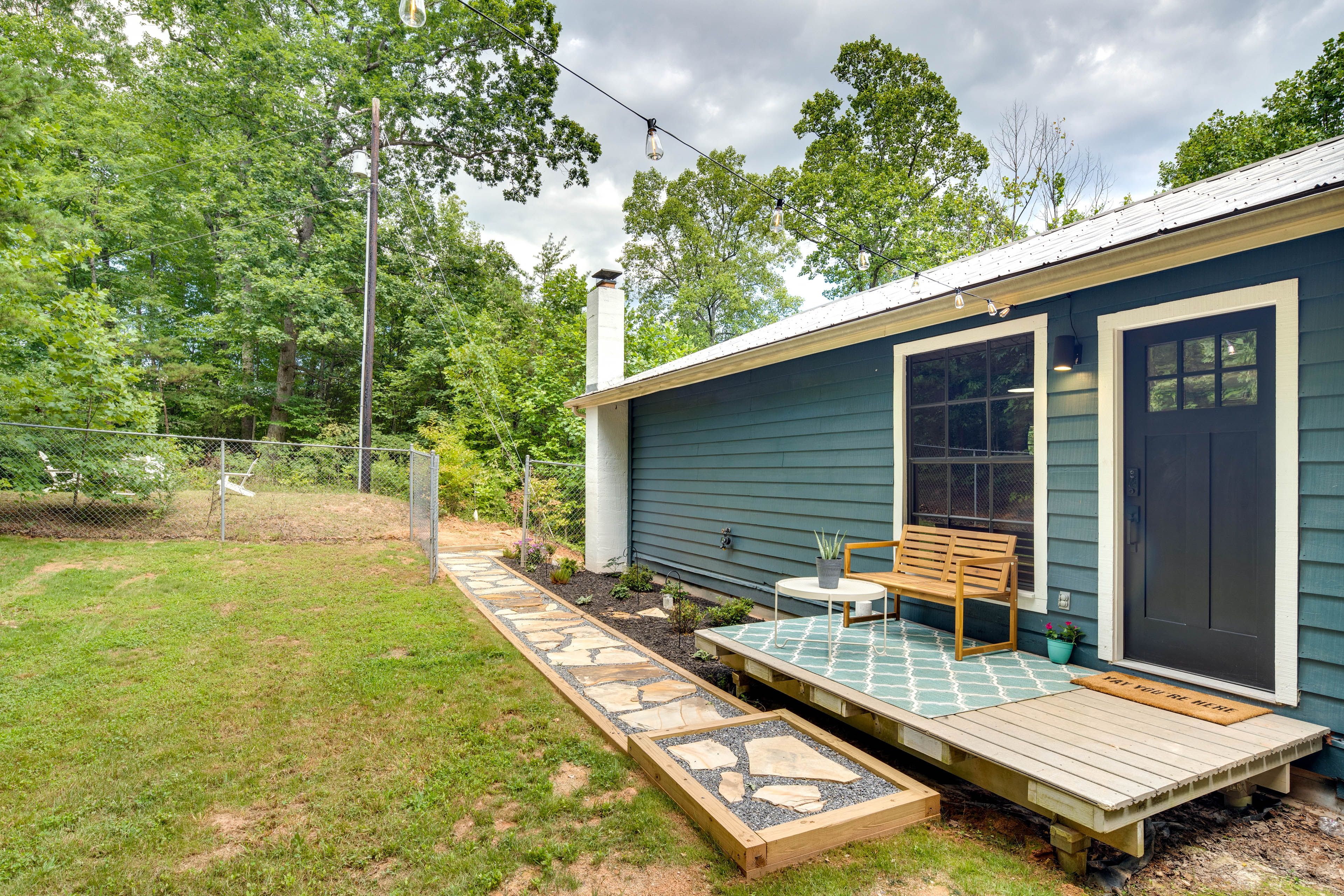 House Exterior | 10-Acre Property | Fire Pit