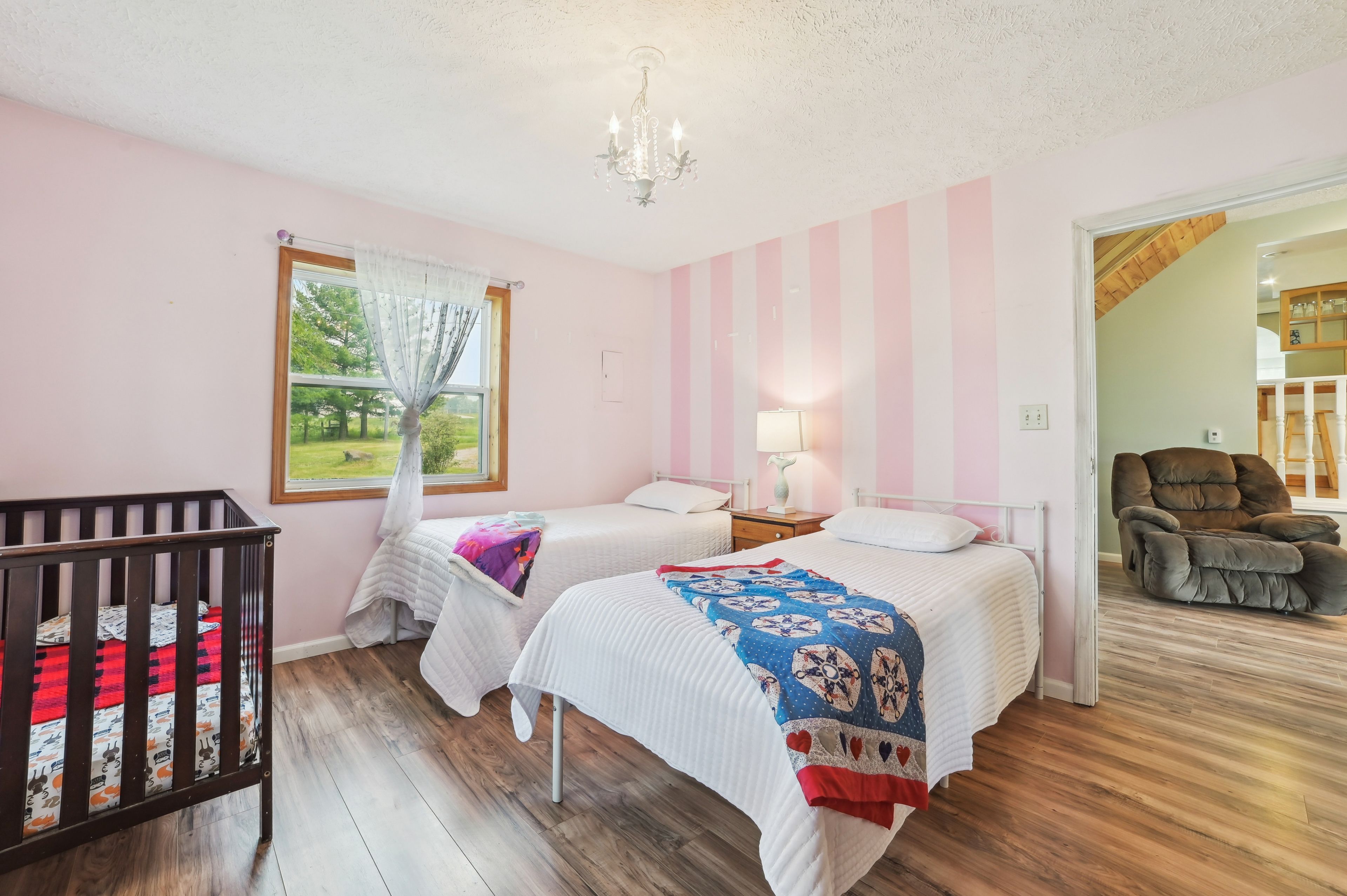 Bedroom 4 | 2 Twin Beds | Additional Sleeping | Crib