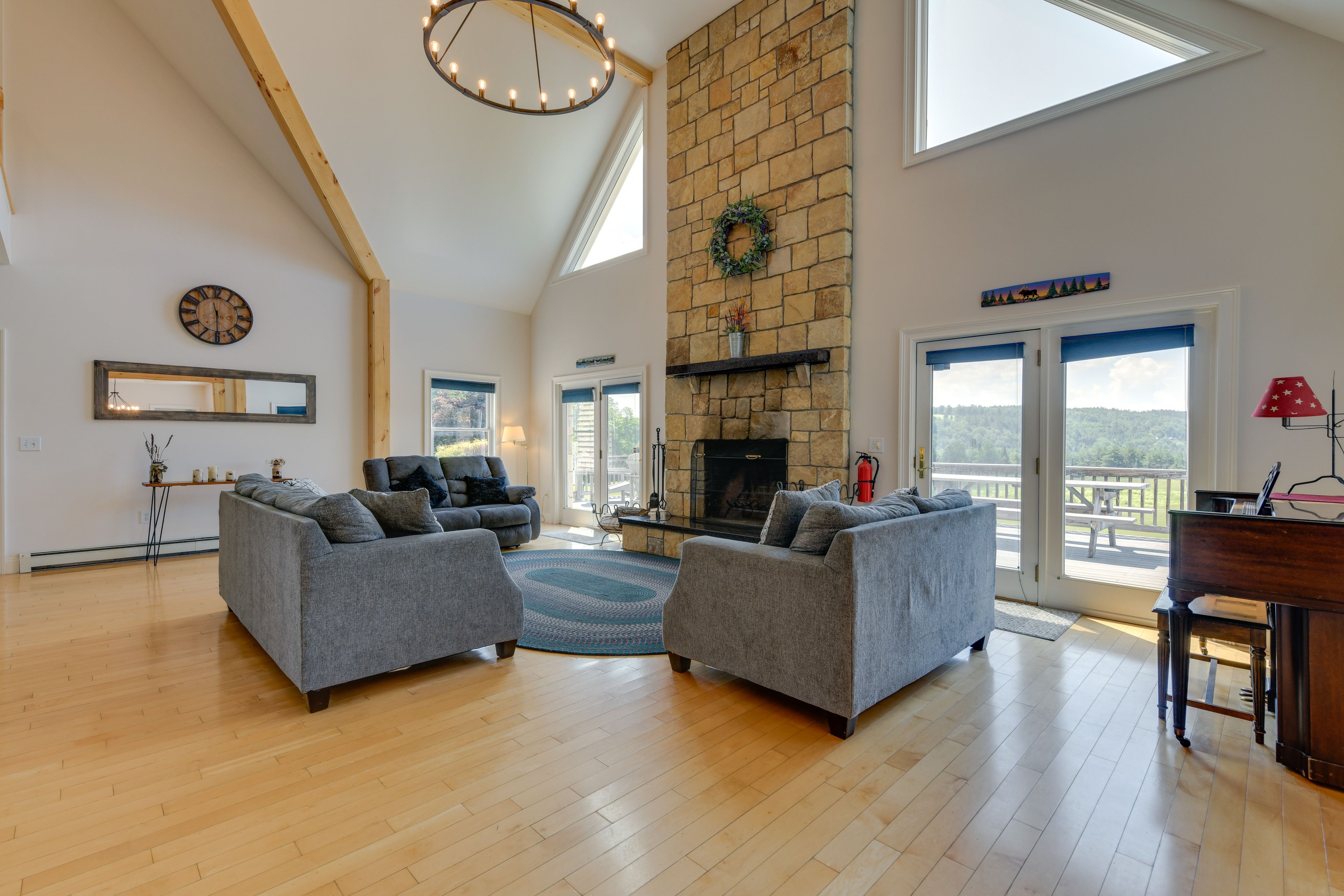 Calais Vacation Rental | 8BR | 6BA | 7,500 Sq Ft | Stairs Required