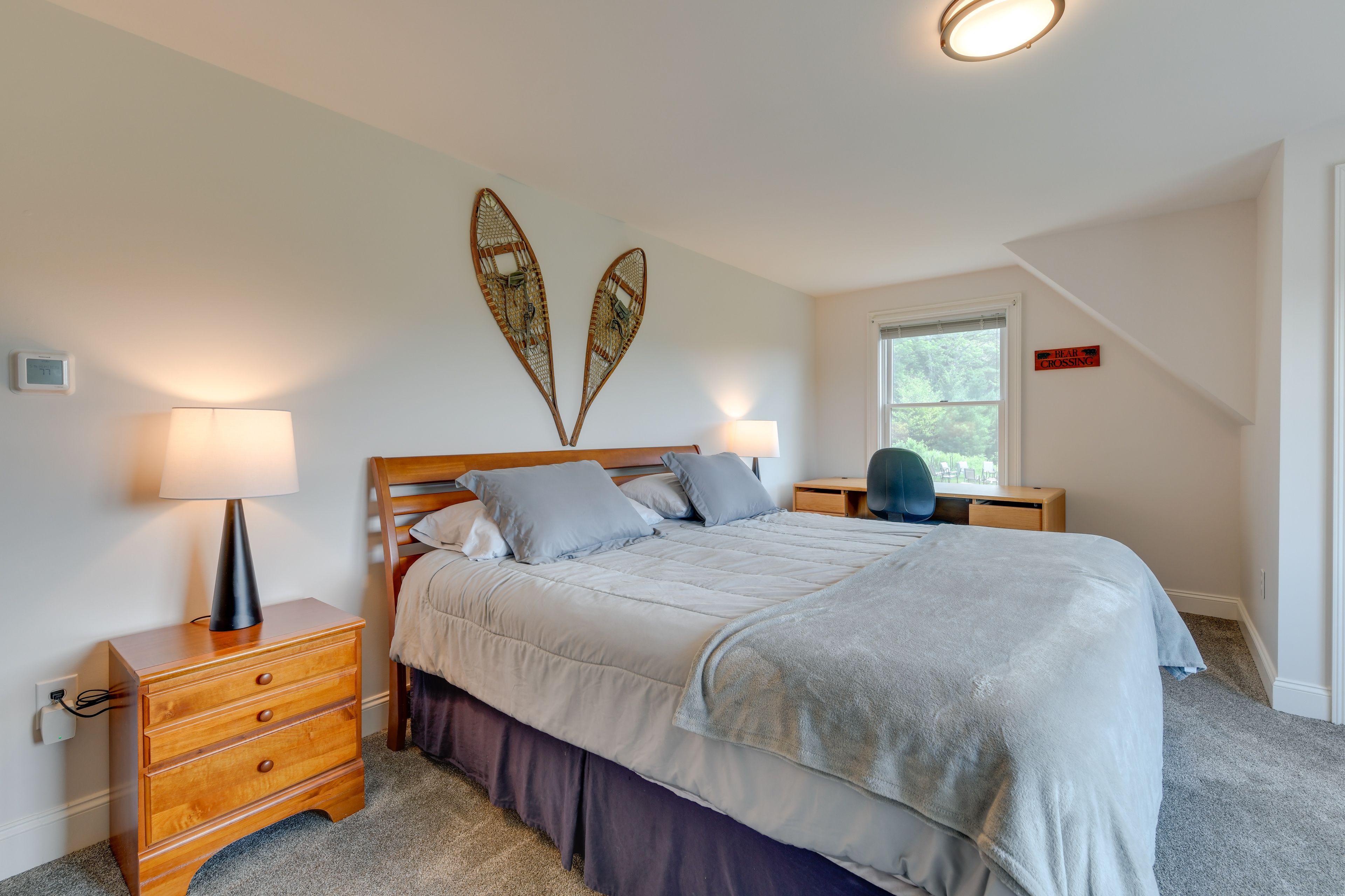 Bedroom 2 | King Bed | Linens Provided | Laptop-Friendly Workspace