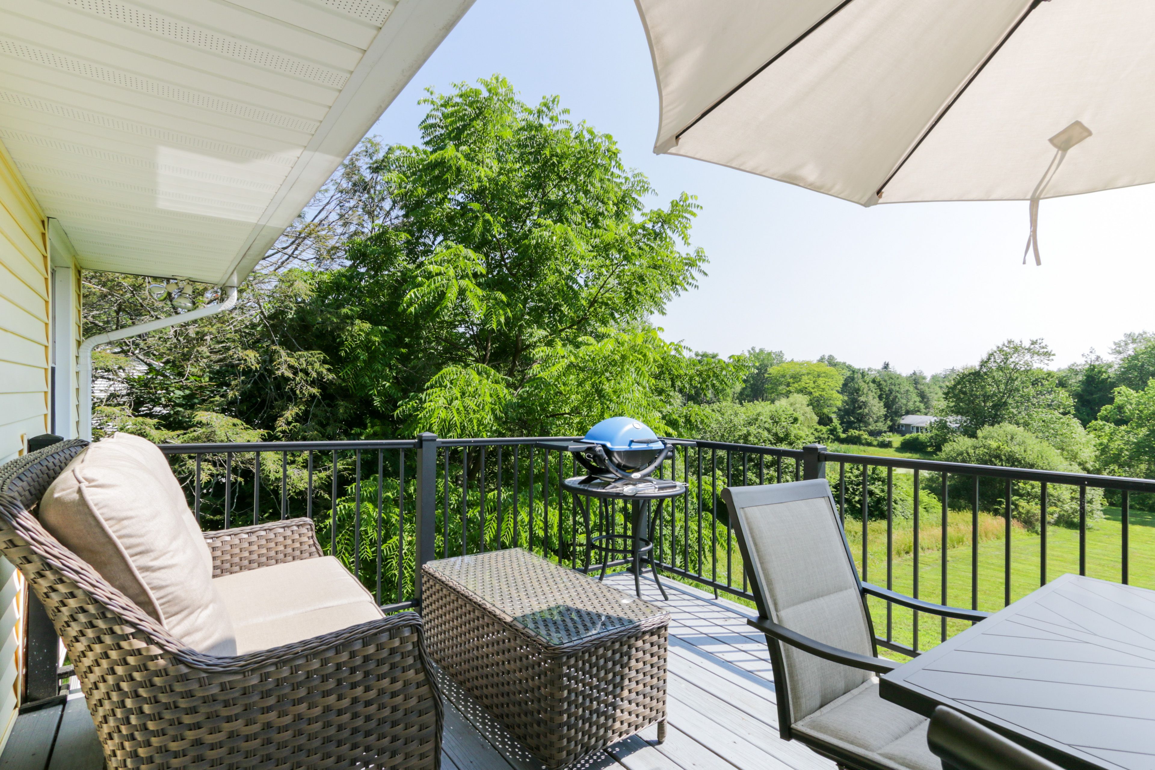 Morris Vacation Rental | 2BR | 1BA | 950 Sq Ft | 3 Exterior Steps Required