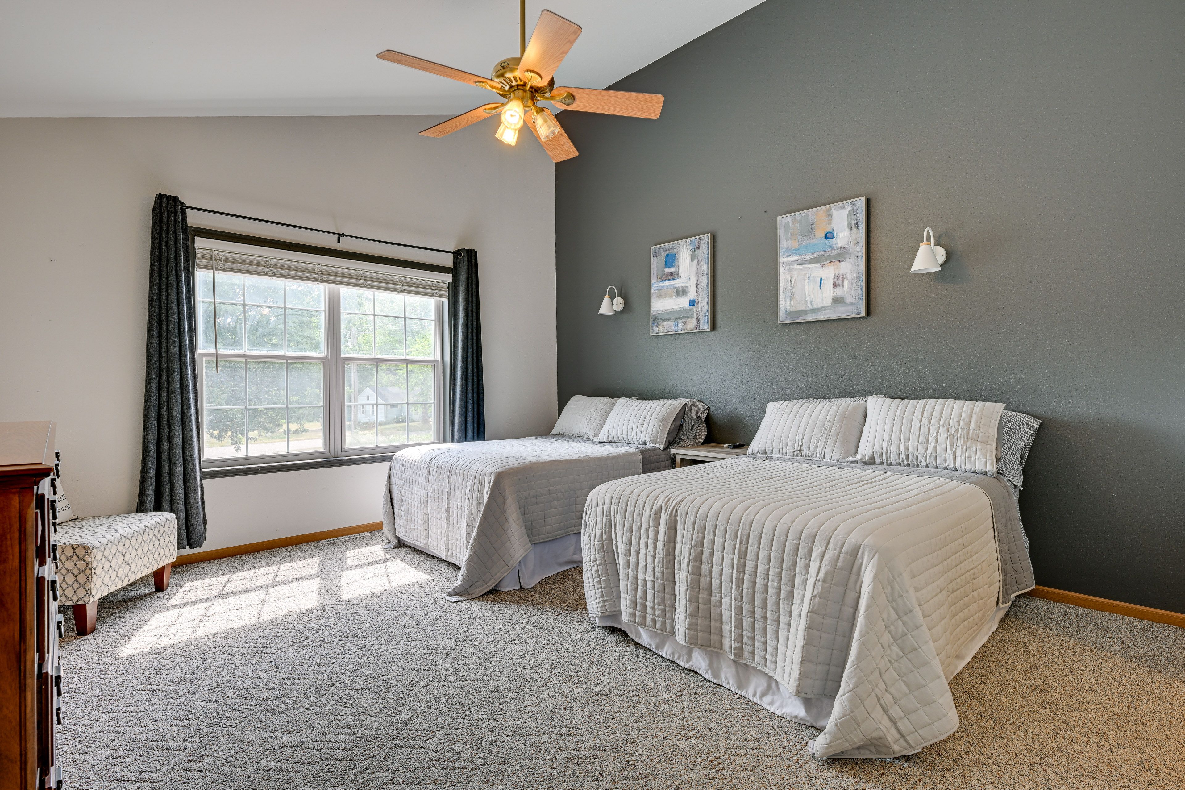 Bedroom 1 | 2 Full Beds | Smart TV w/ Cable | 2nd Floor