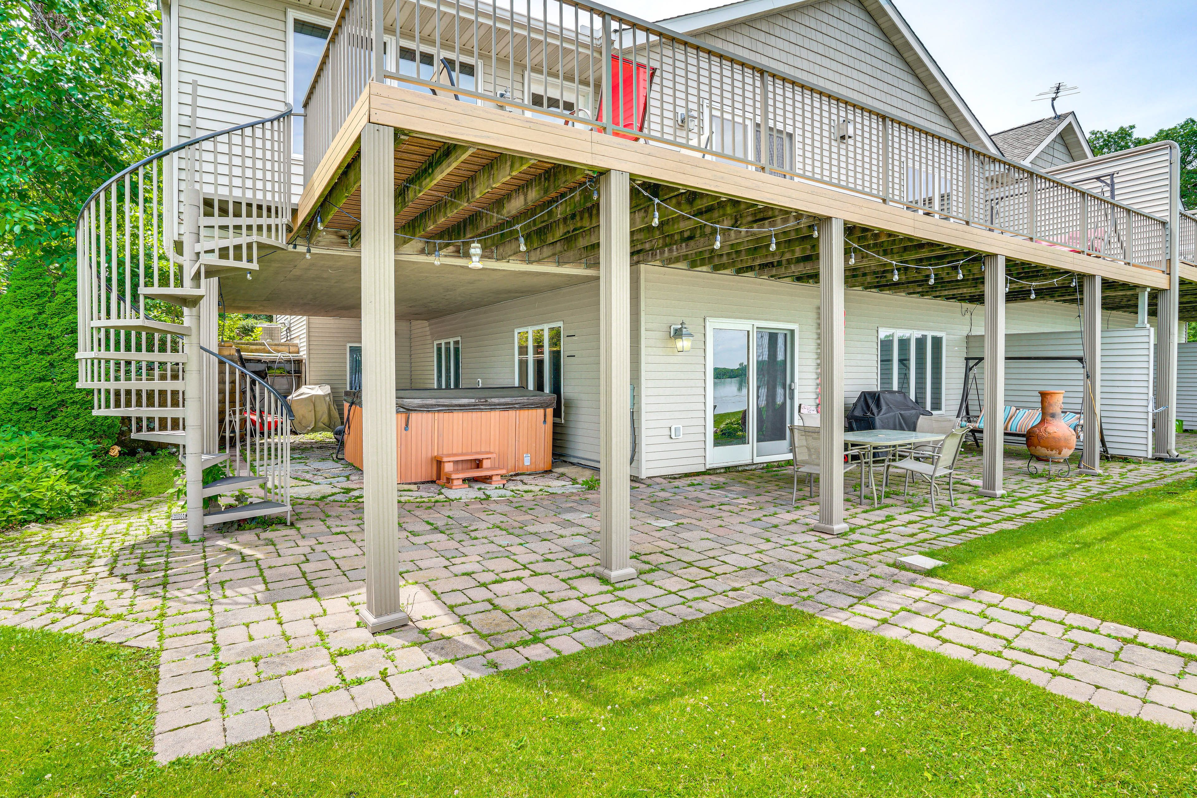 Patio | Outdoor Dining | Gas Grill | Lake Views