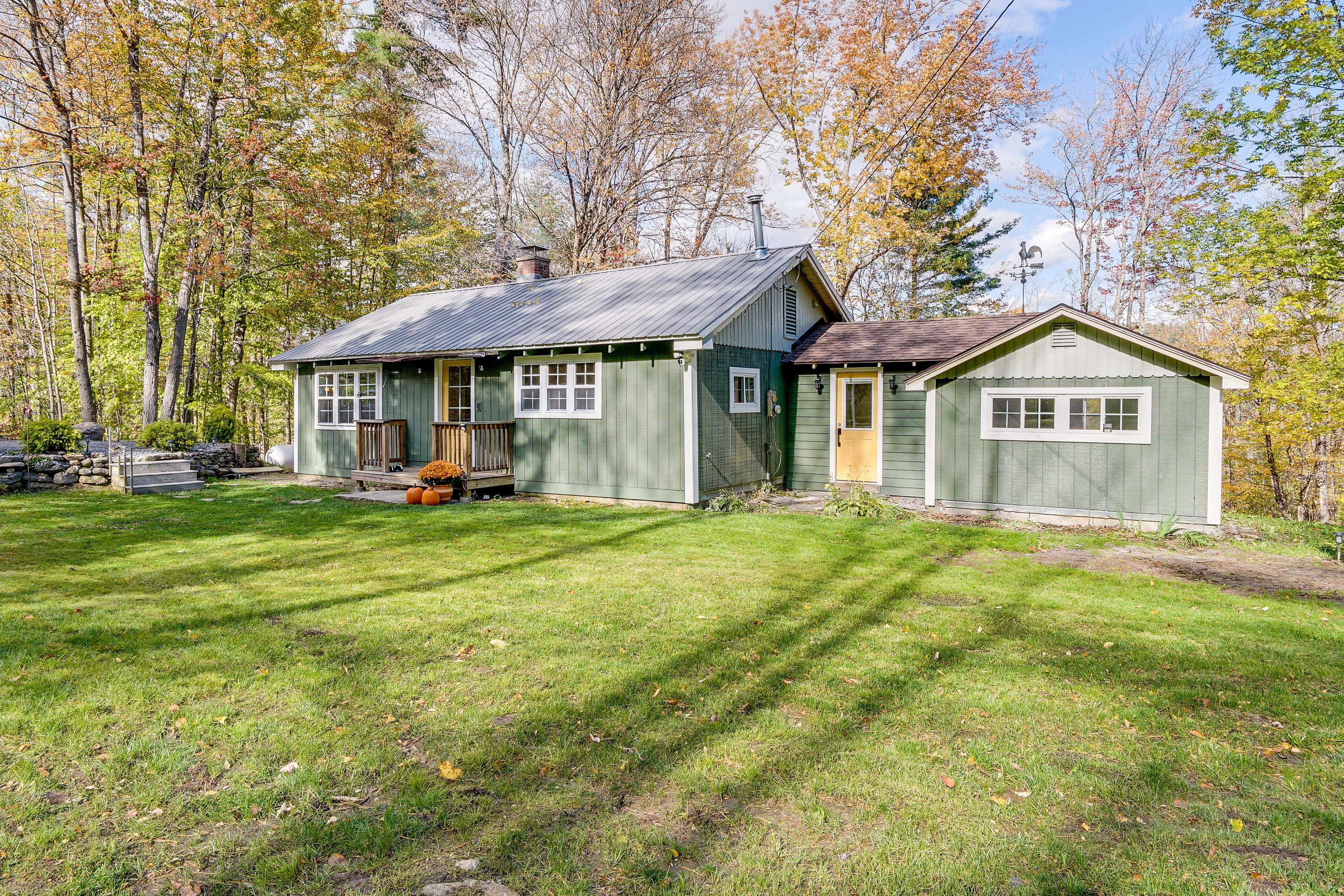 Wardsboro Vacation Rental | 3BR | 1.5BA | 1,200 Sq Ft | 2 Steps Required