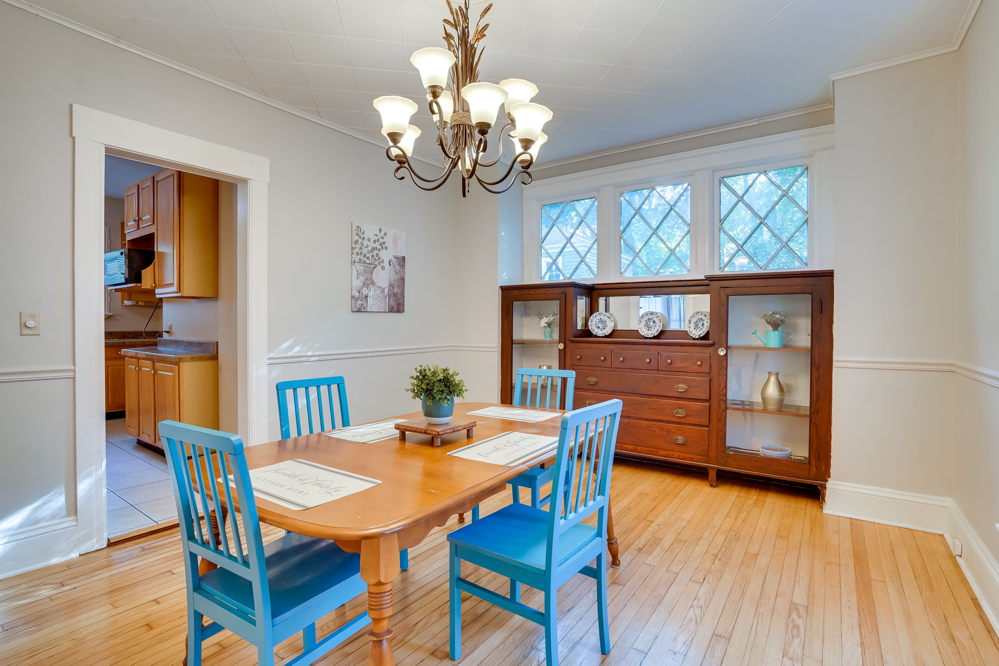 Dining Room | 1st Floor | Free WiFi | Central A/C & Heating