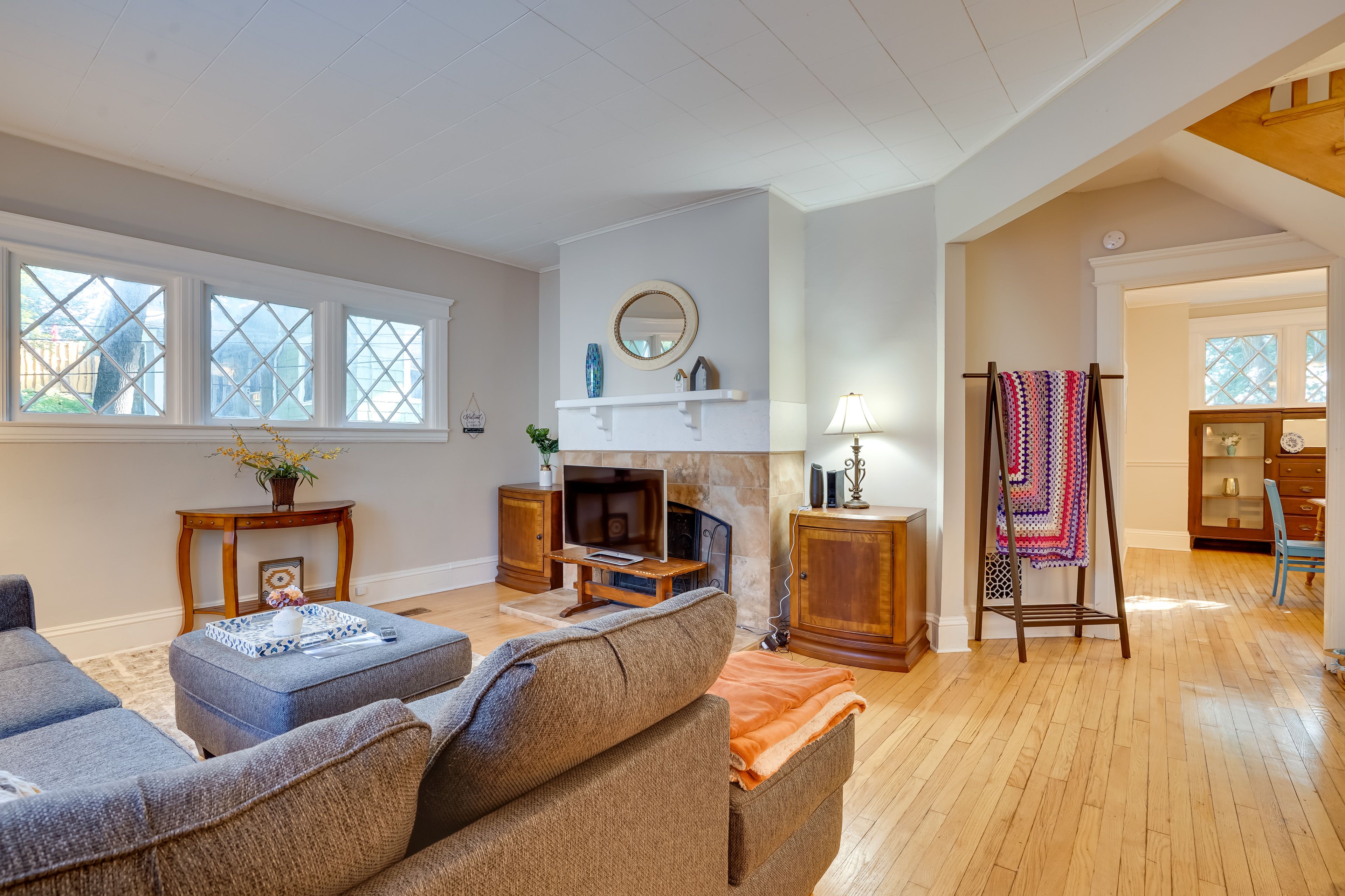 Living Room | 1st Floor | Sleeper Sofa | Twin Air Mattress