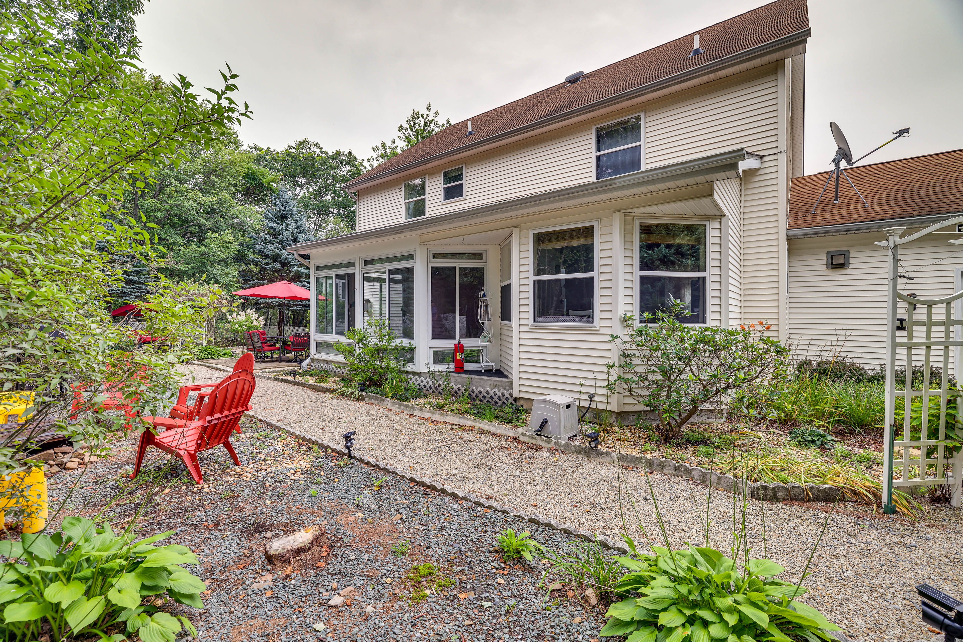 House Exterior | Wood-Burning Fire Pit | Gas Grill