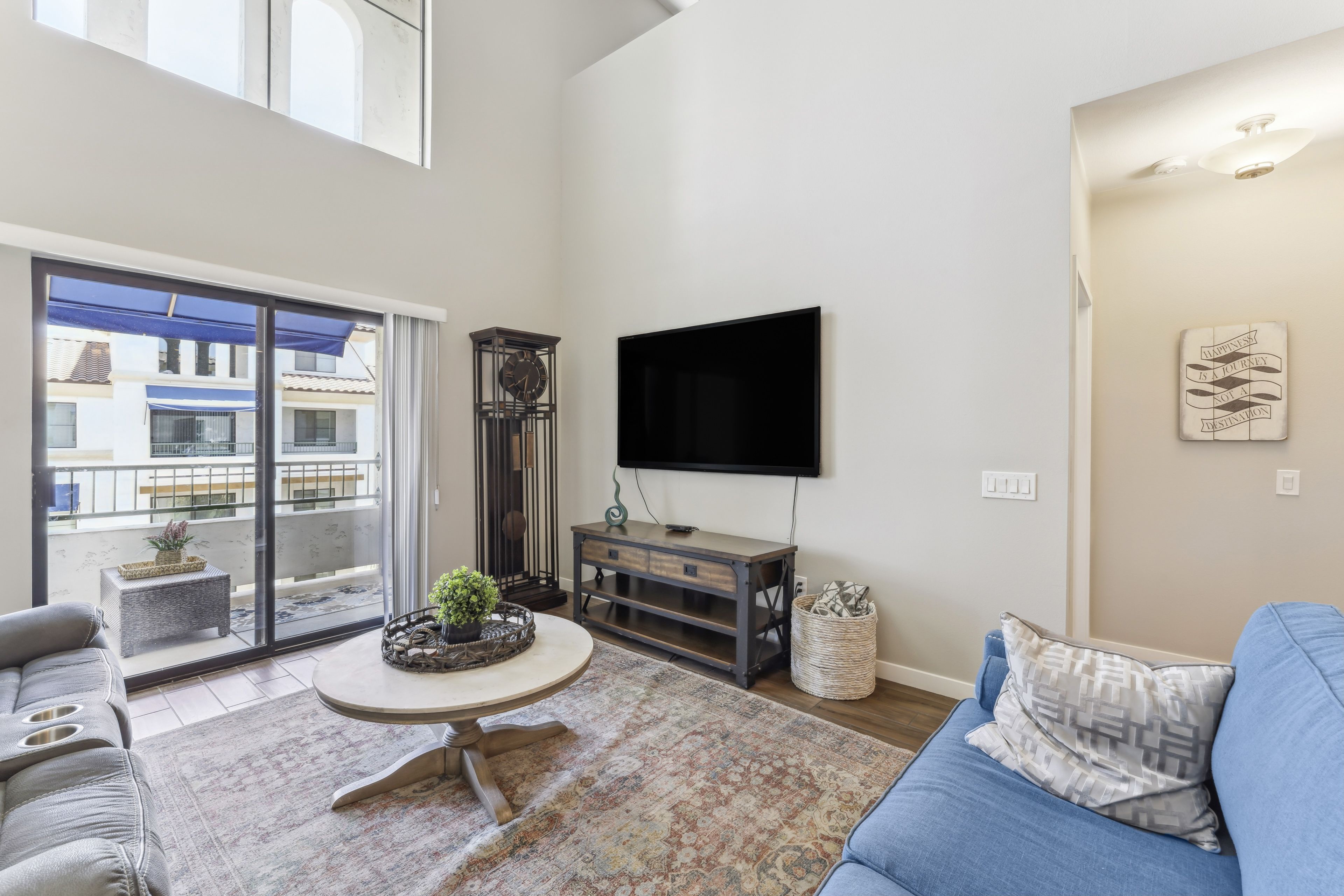 Living Room | Elevator Access | Pet Friendly w/ Fee