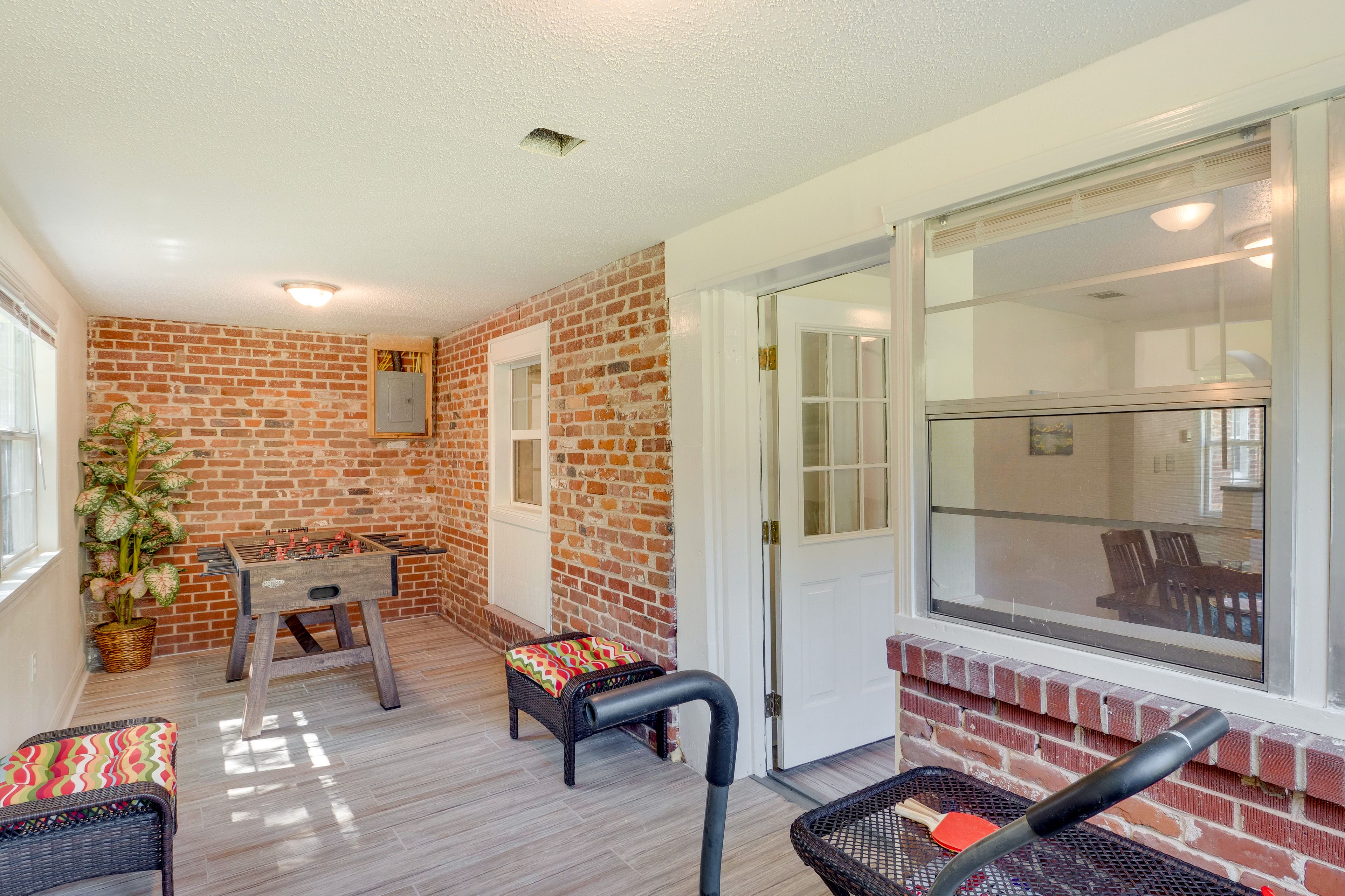 Sunroom | Foosball Table | Exercise Bike