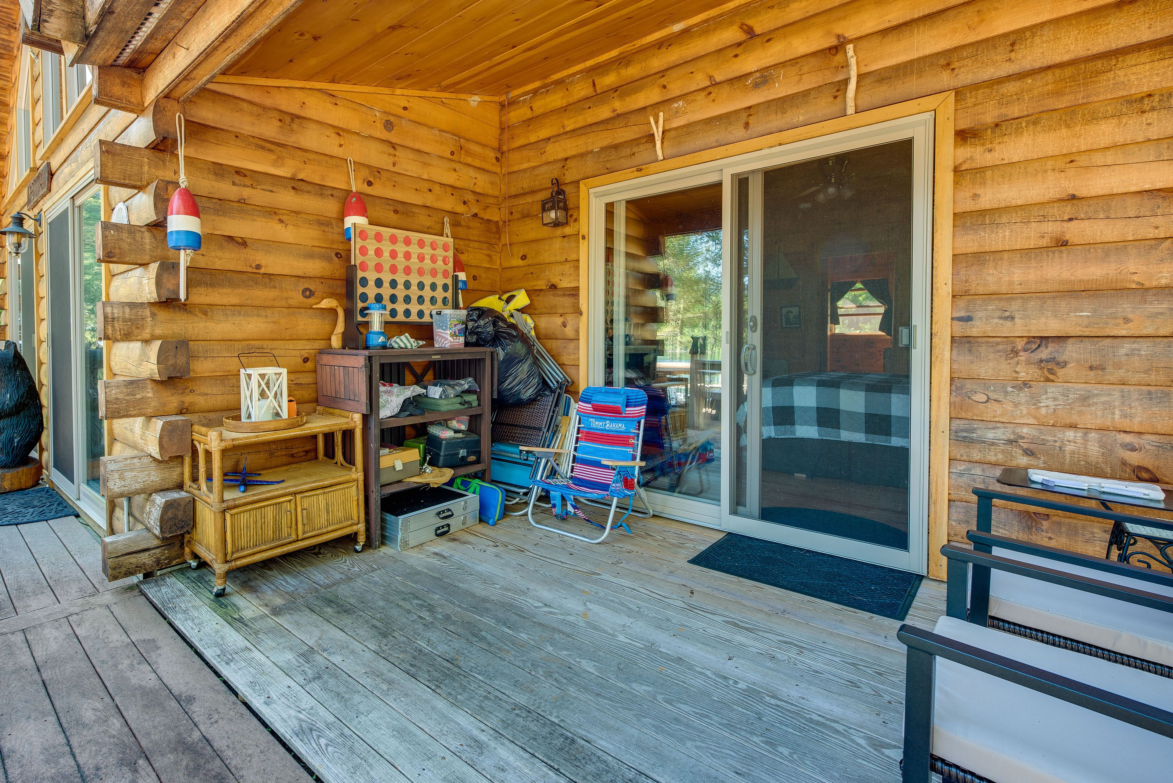 Cabin Exterior | Furnished Deck