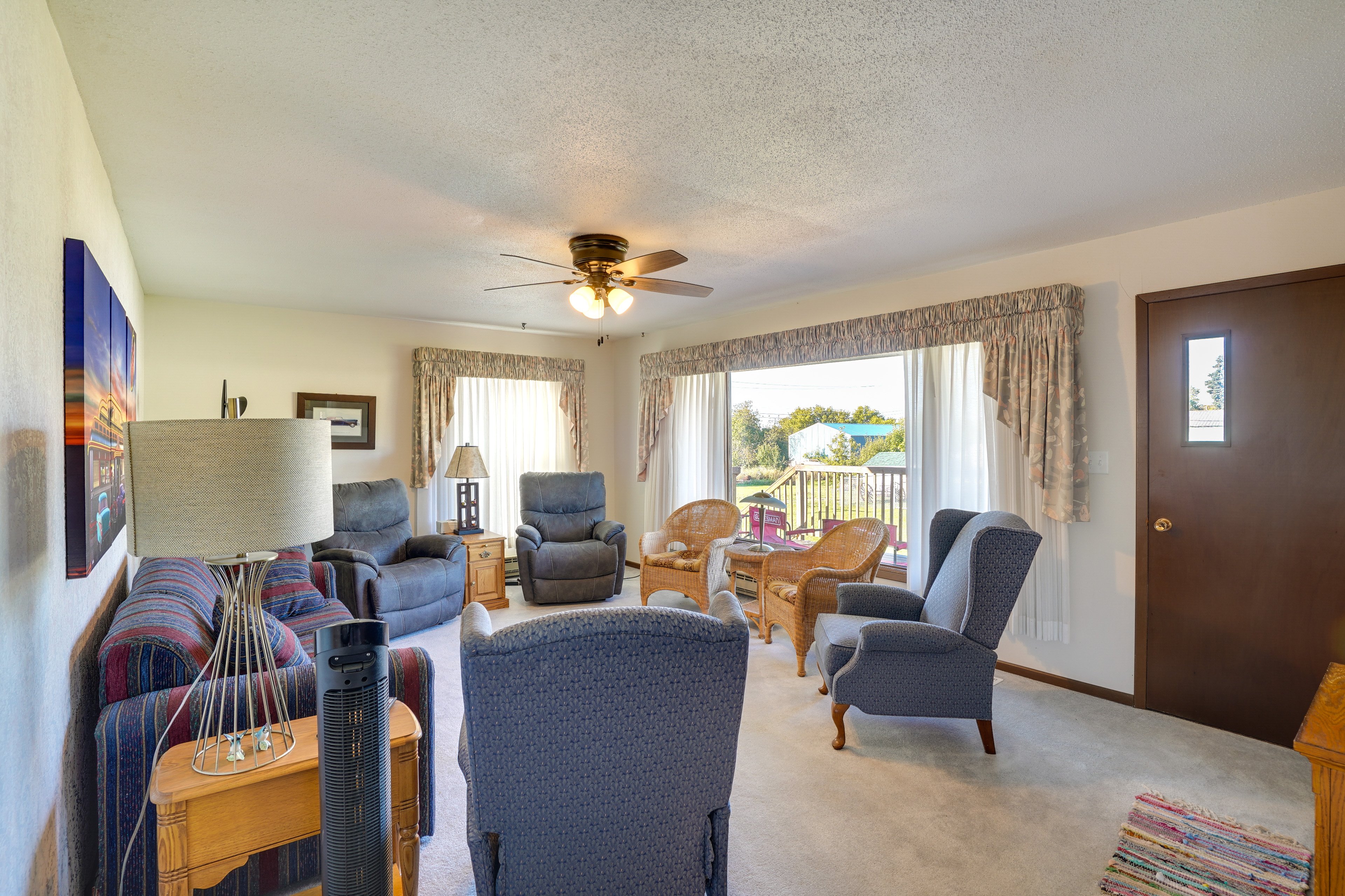 Living Area | Queen Sleeper Sofa | Smart TV