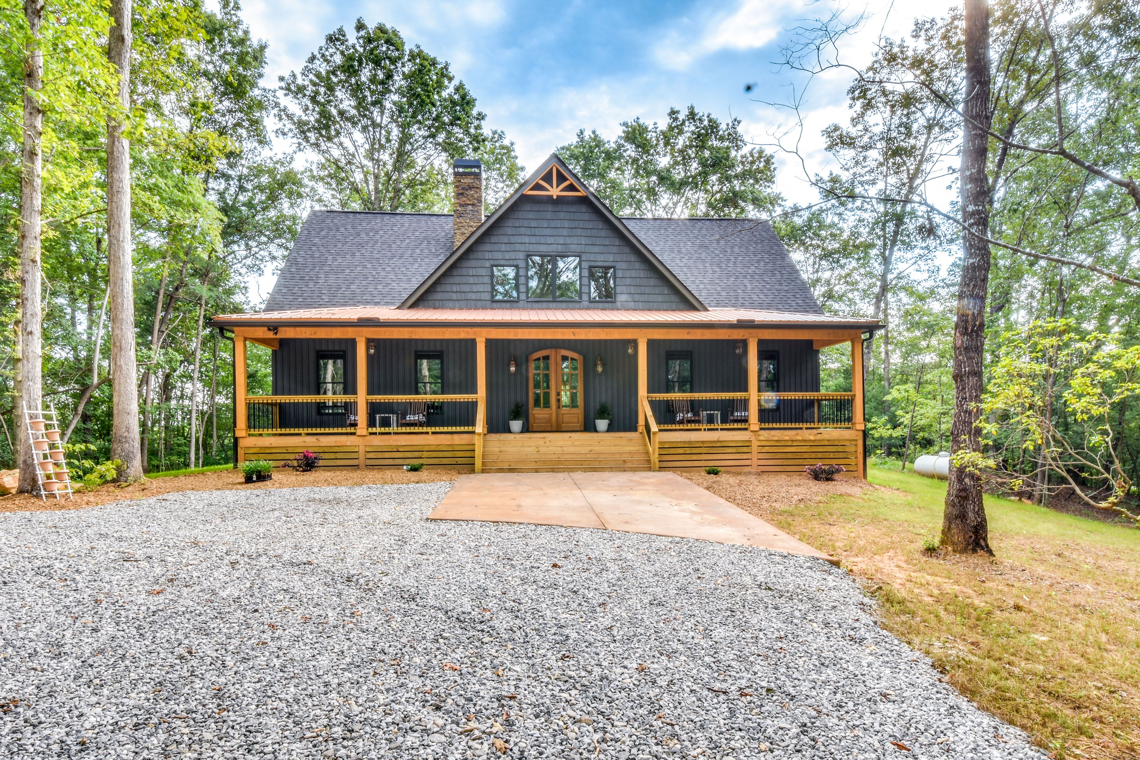 Cabin Exterior | 2 Decks | Wood-Burning Fire Pit