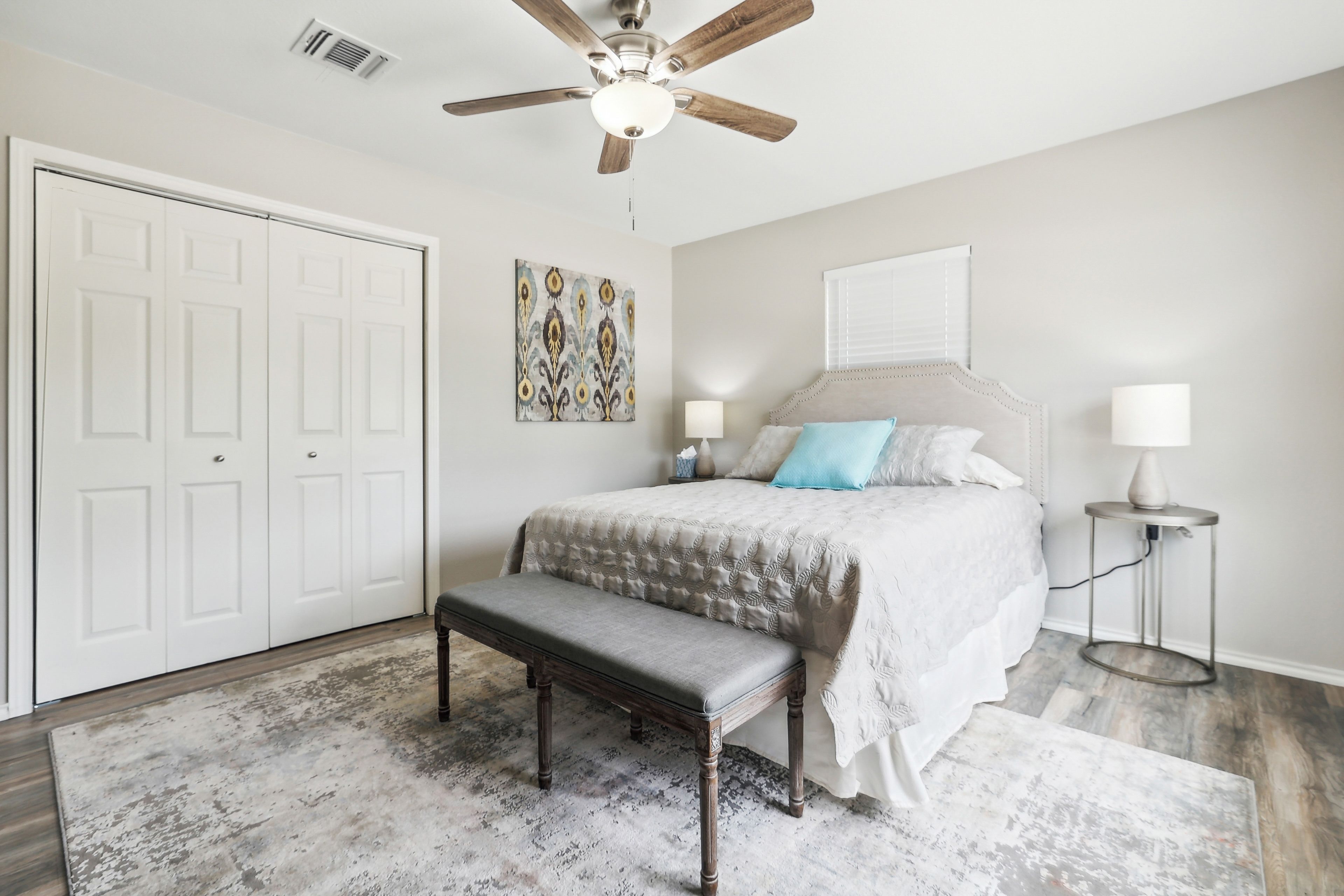 Bedroom 1 | Queen Bed | Linens Provided | Smart TV