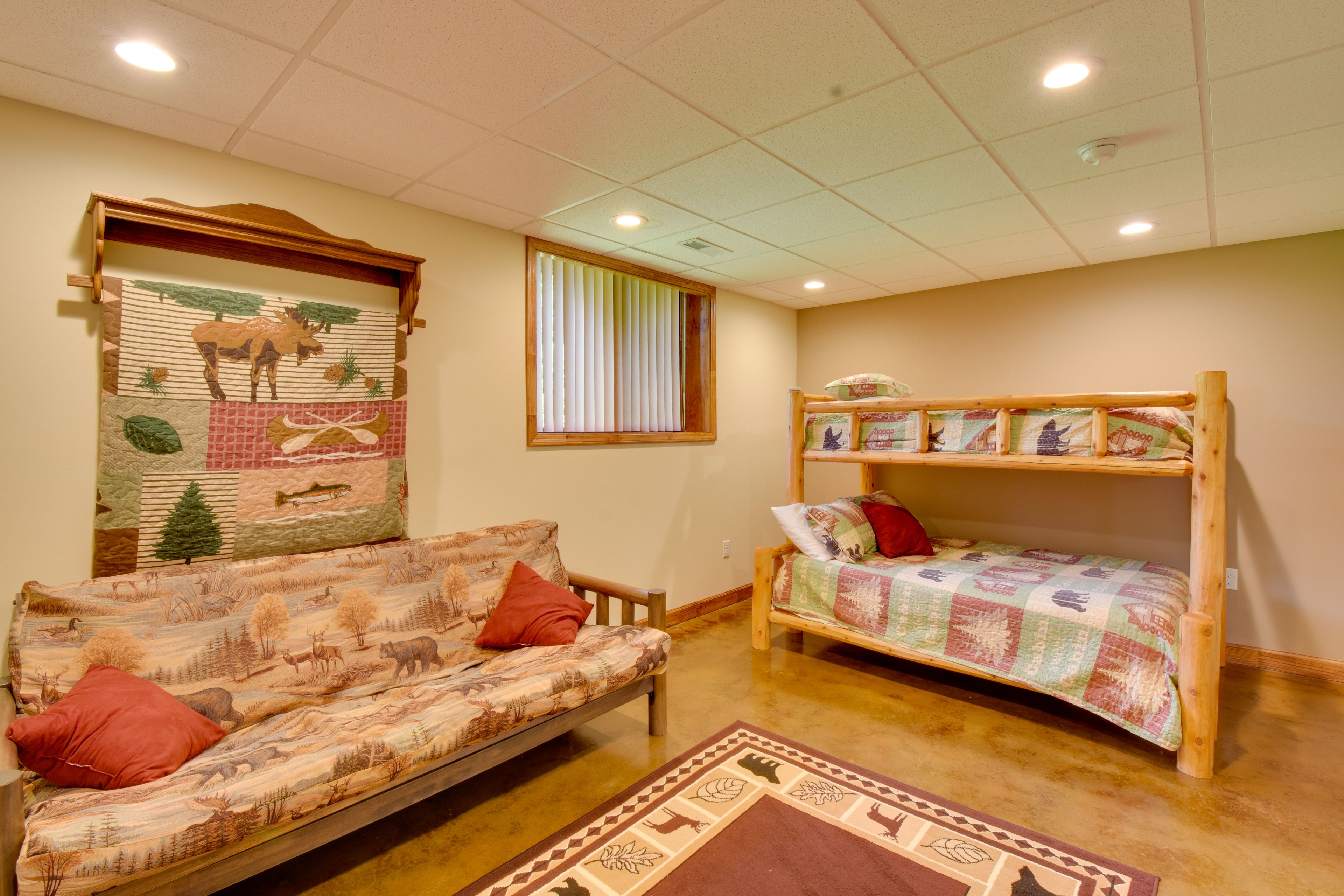 Bedroom 3 | Twin/Full Bunk Bed | Full Futon | Lower Level