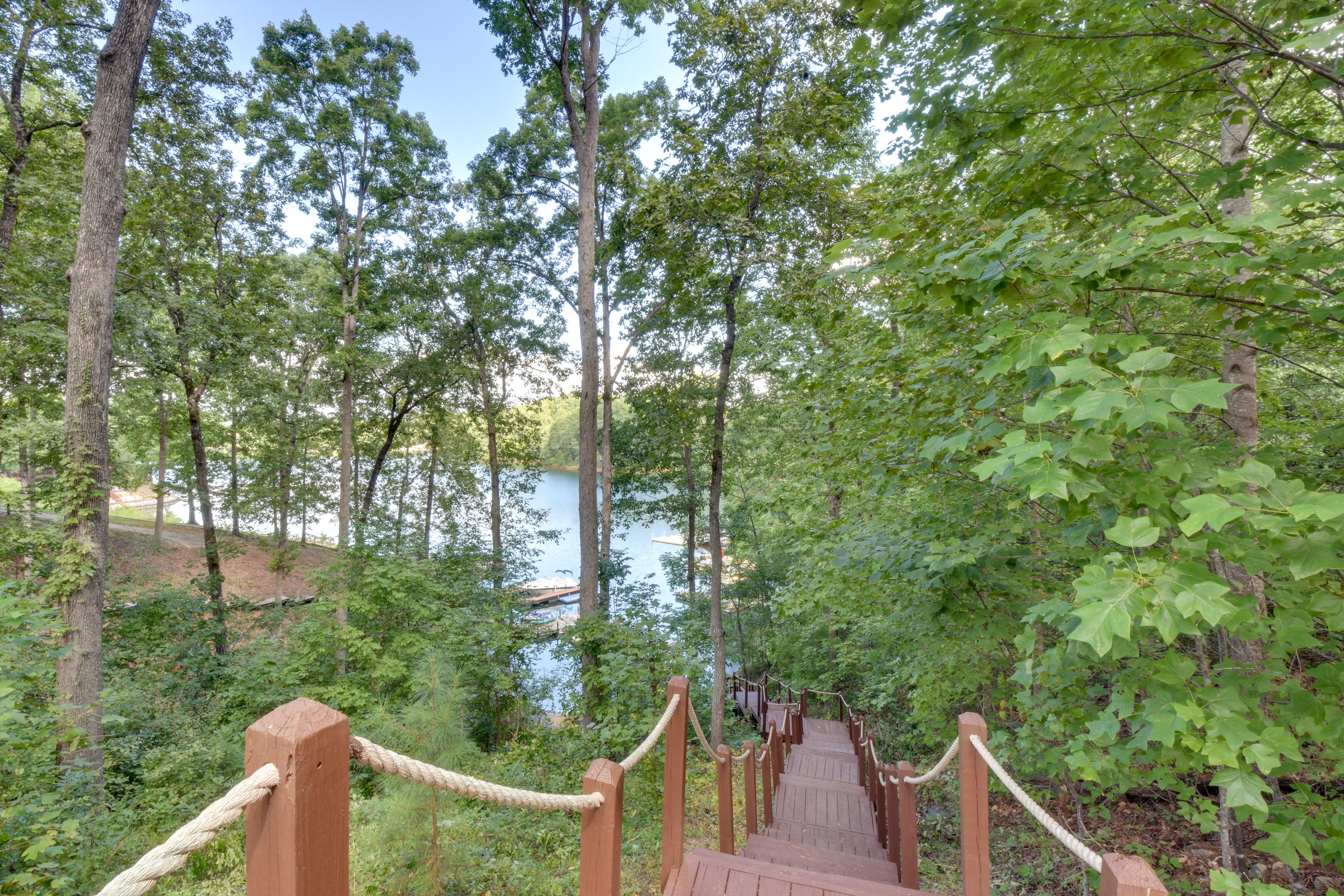Steps to Lake
