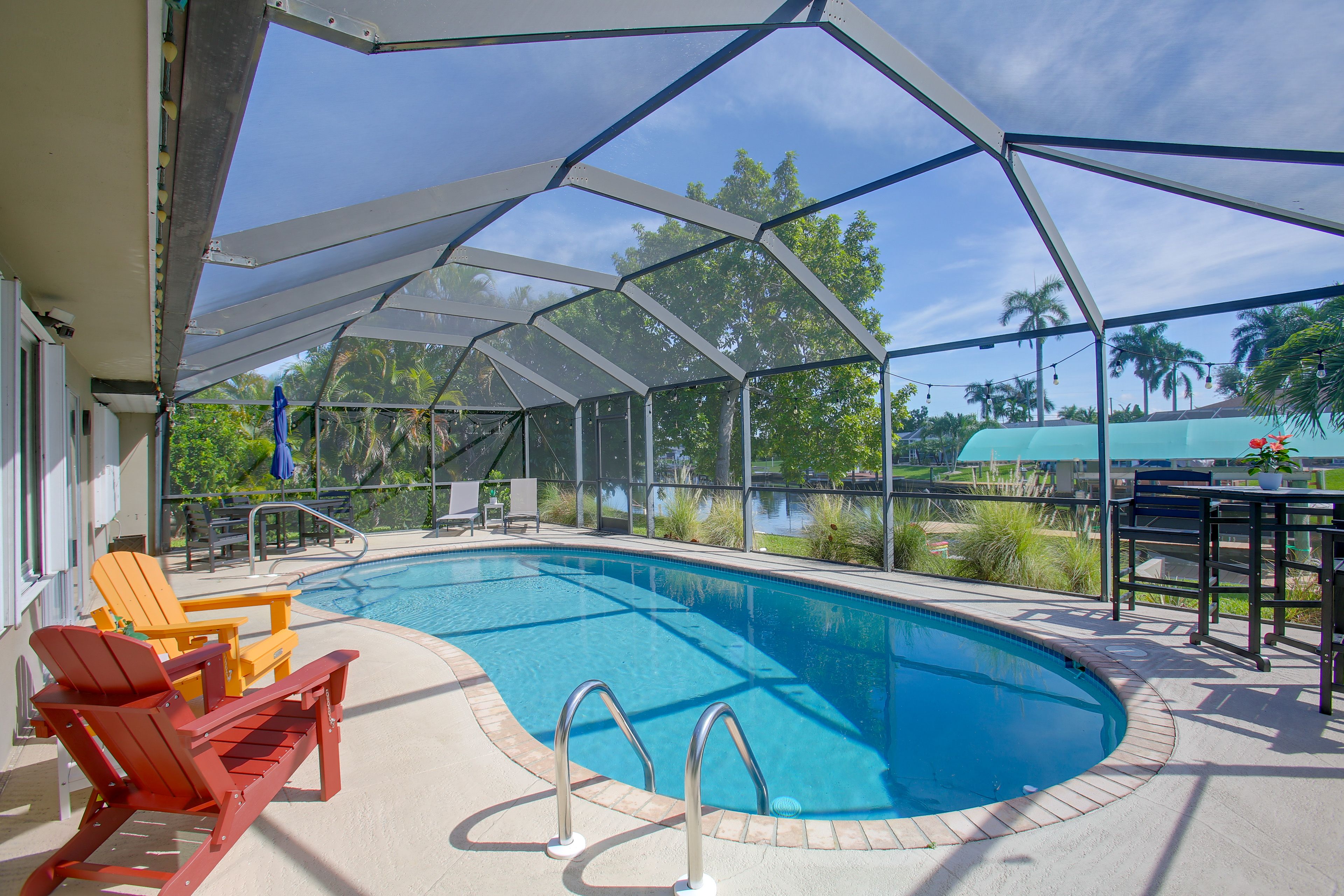 Cape Coral Vacation Rental | 4BR | 2BA | 1,500 Sq Ft | 2 Steps Required