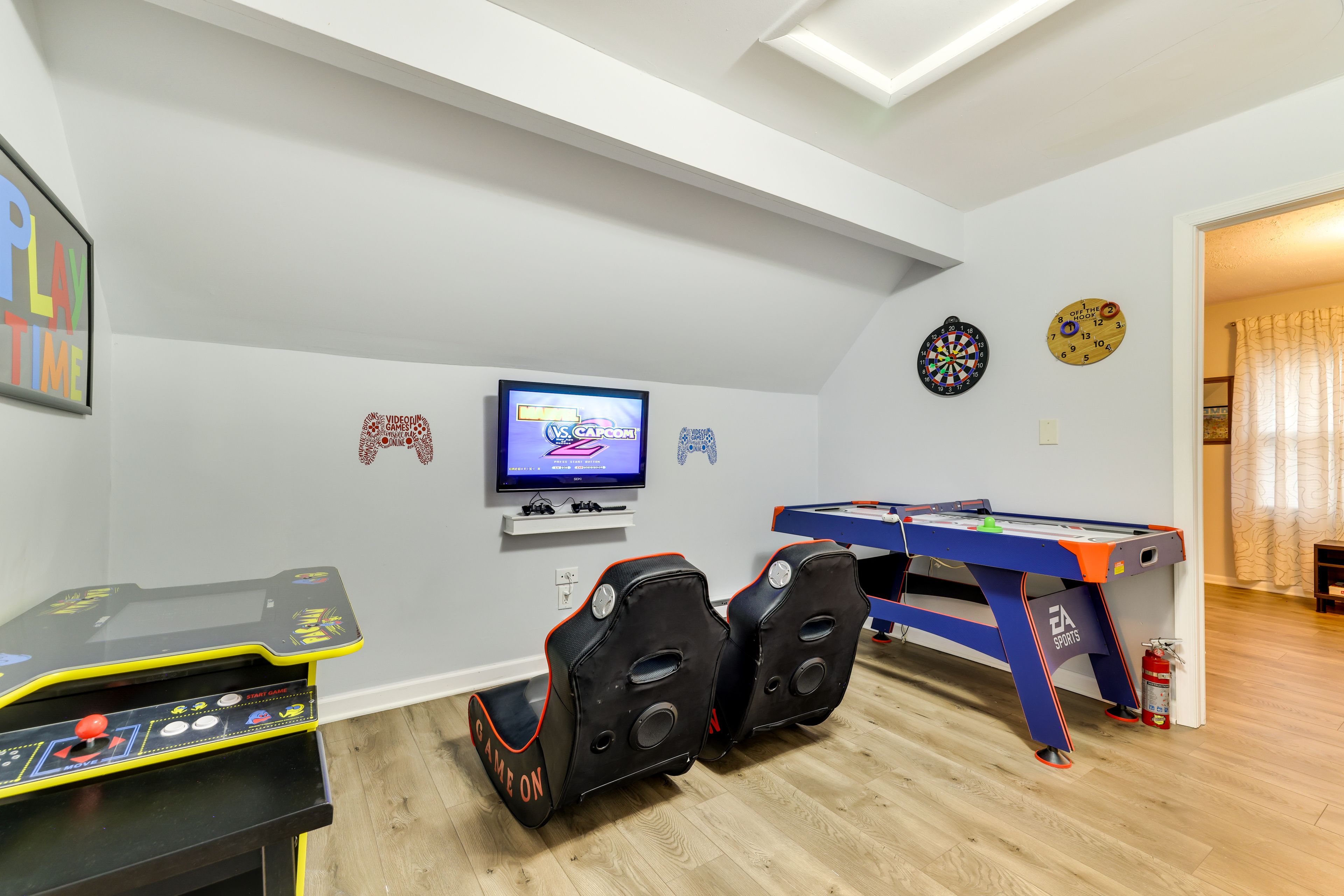 Game Room | Pac-Man Arcade Table | Air Hockey | Darts | Video Games