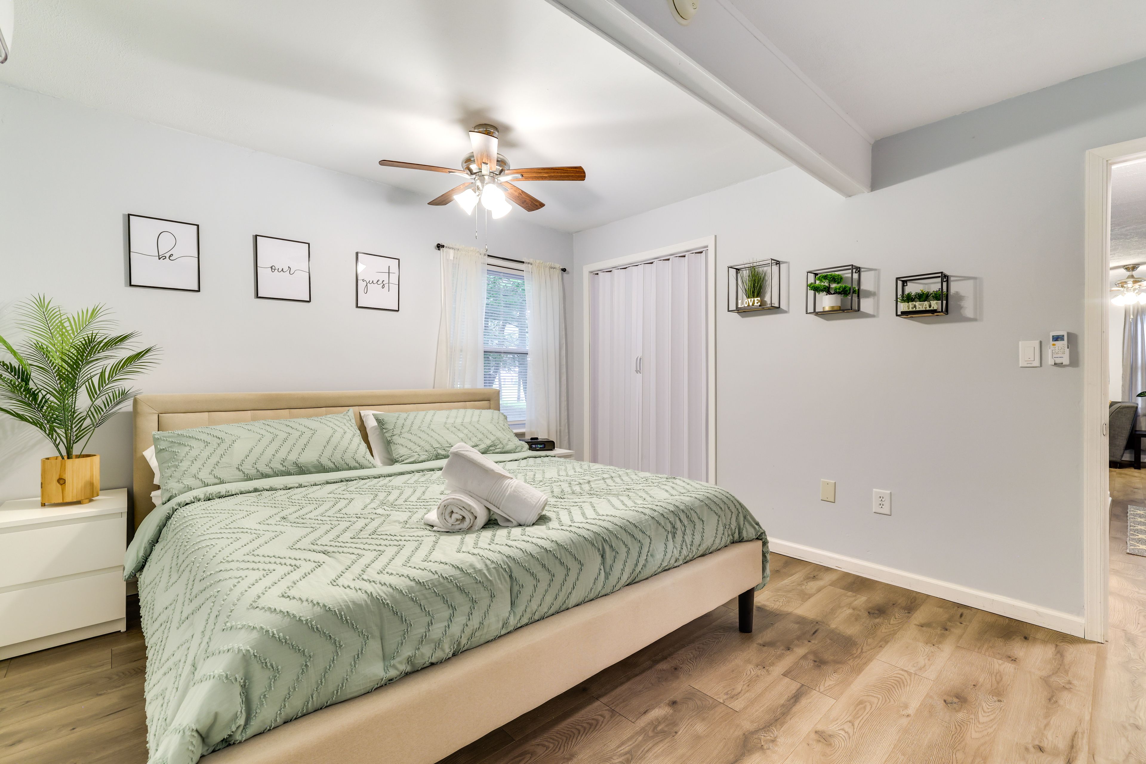 Bedroom 1 | 1st Floor | King Bed | Smart TV | Mini-Split A/C Unit
