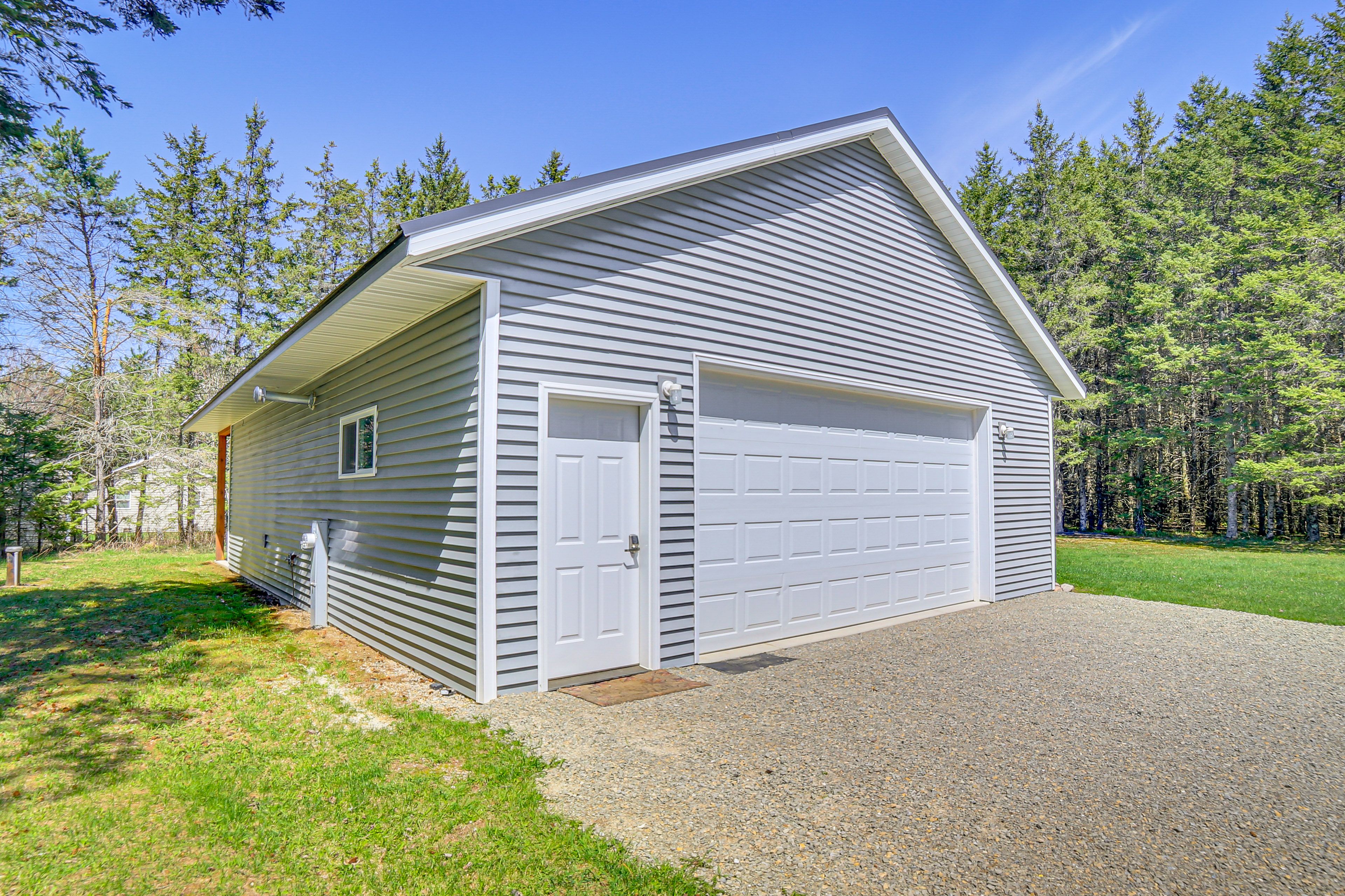 Cottage Exterior | Parking | Driveway (4 Vehicles) | Trailers Allowed On-Site
