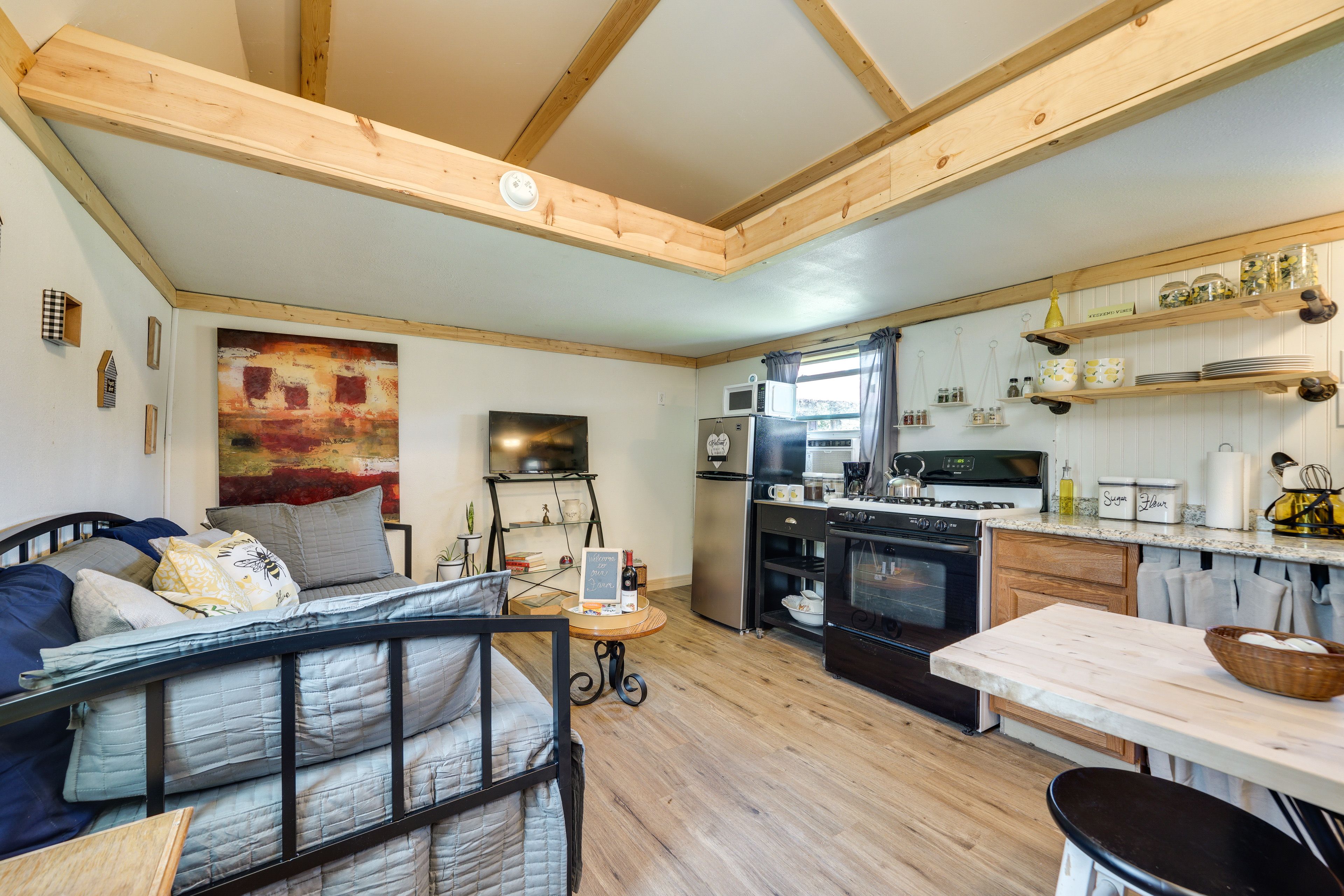 Living Room | Smart TV | Twin Daybed | Twin Trundle Bed | Window A/C Unit