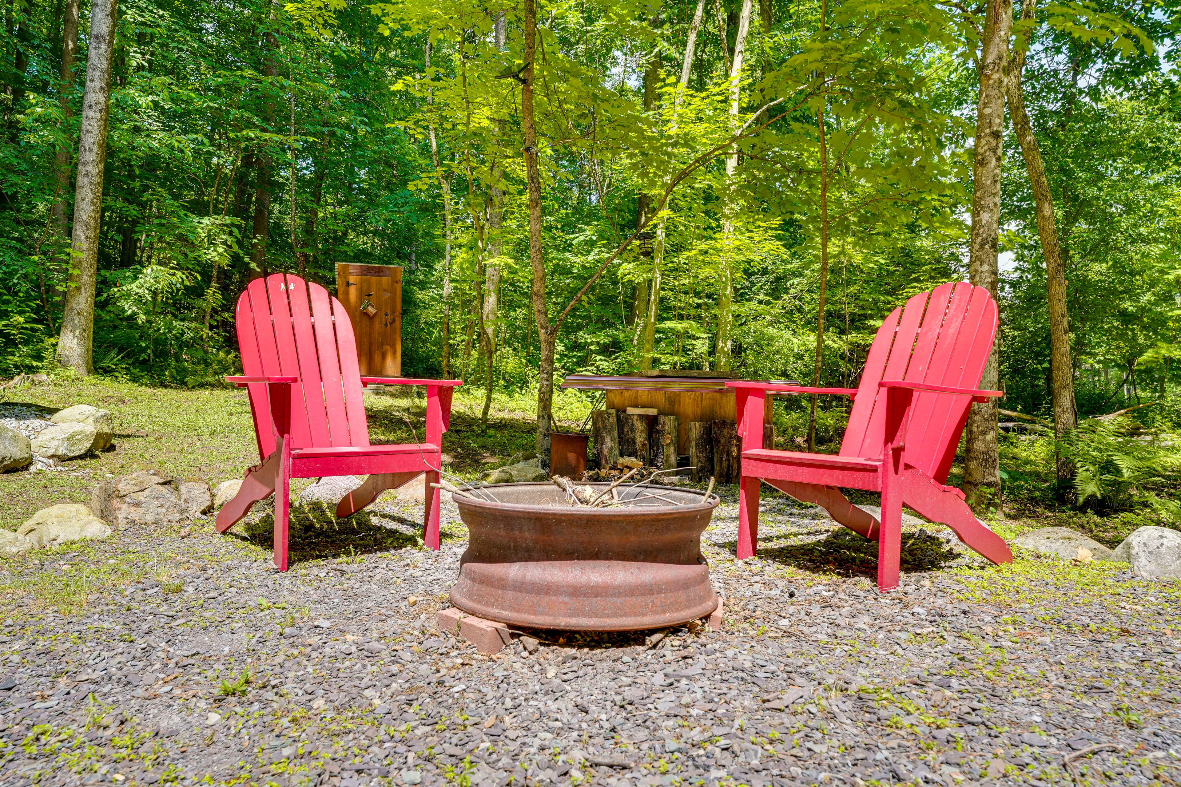 Outdoor Space | Wood-Burning Fire Pit | Outhouse