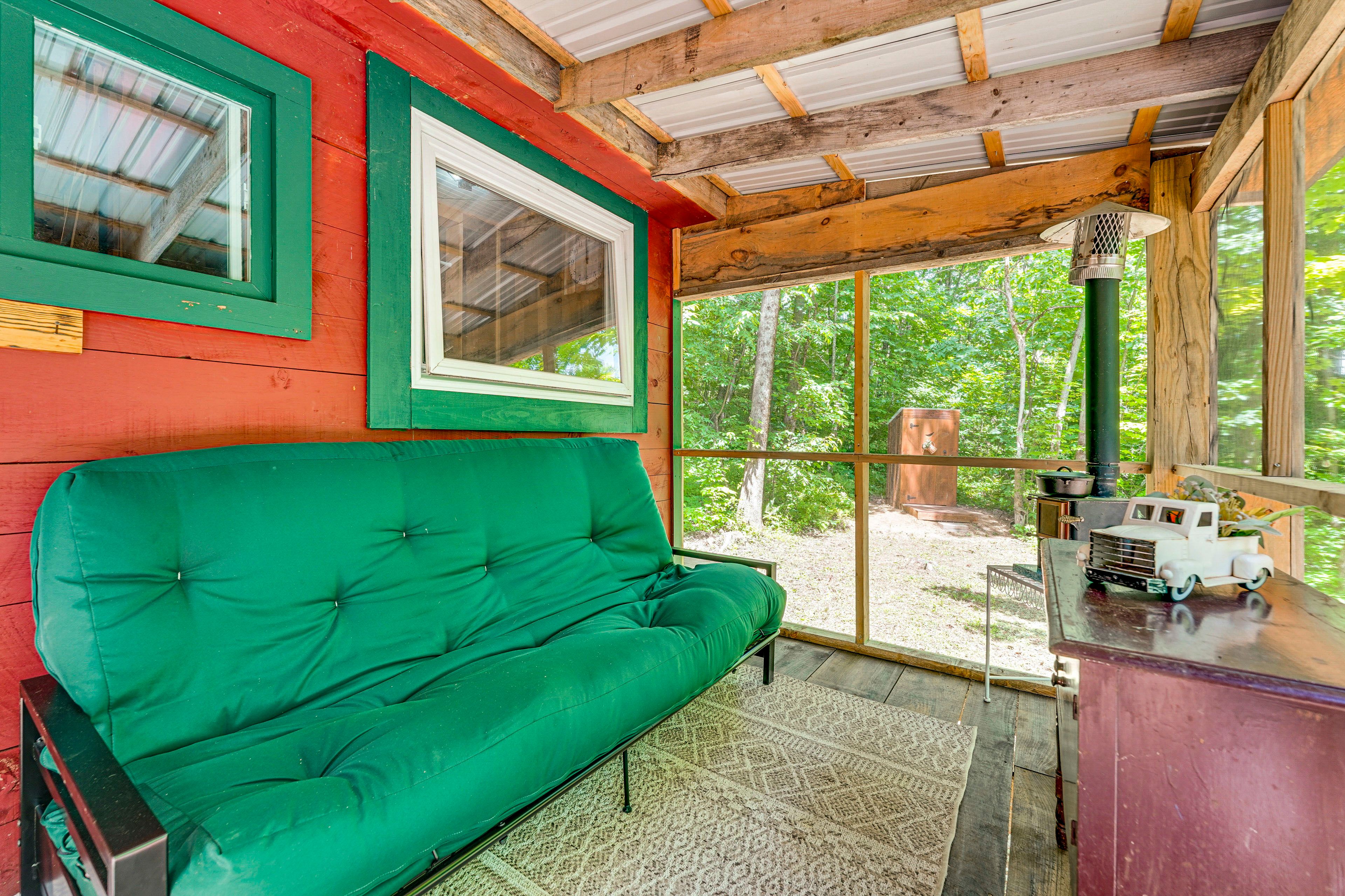 Screened Porch | Wood-Burning Stove