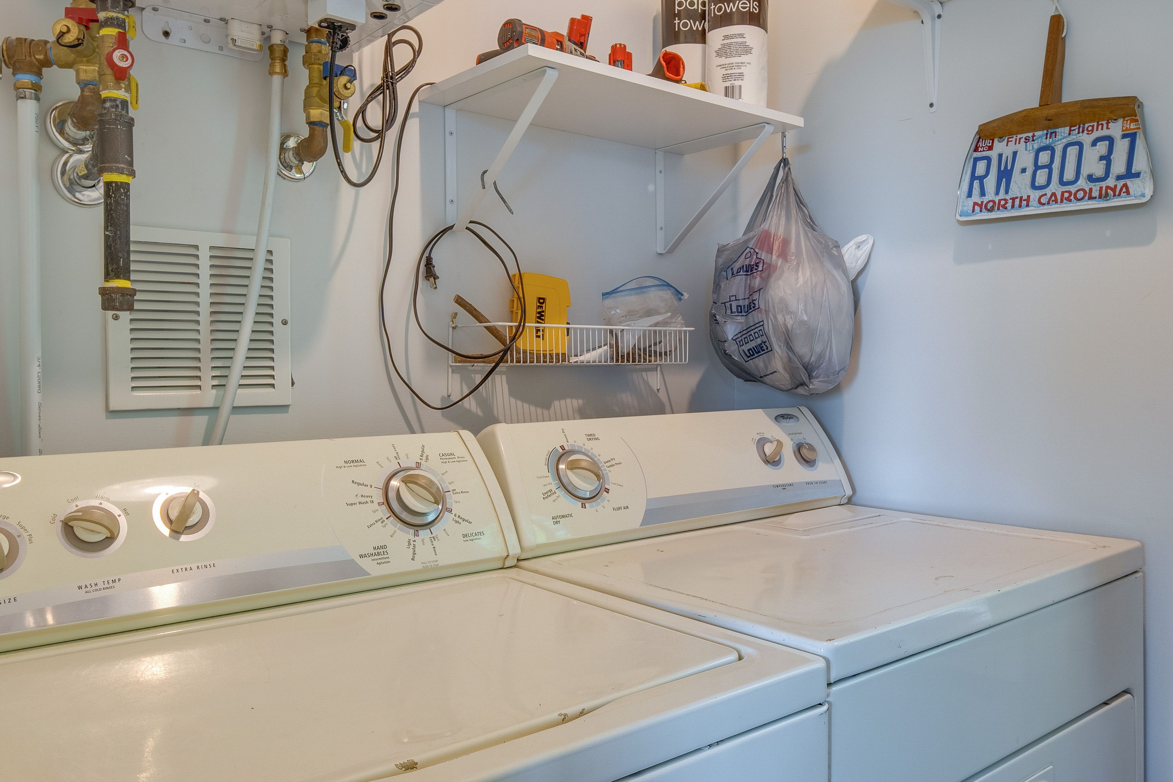 Studio | Laundry Area | Main Level | Washer + Dryer | Laundry Detergent