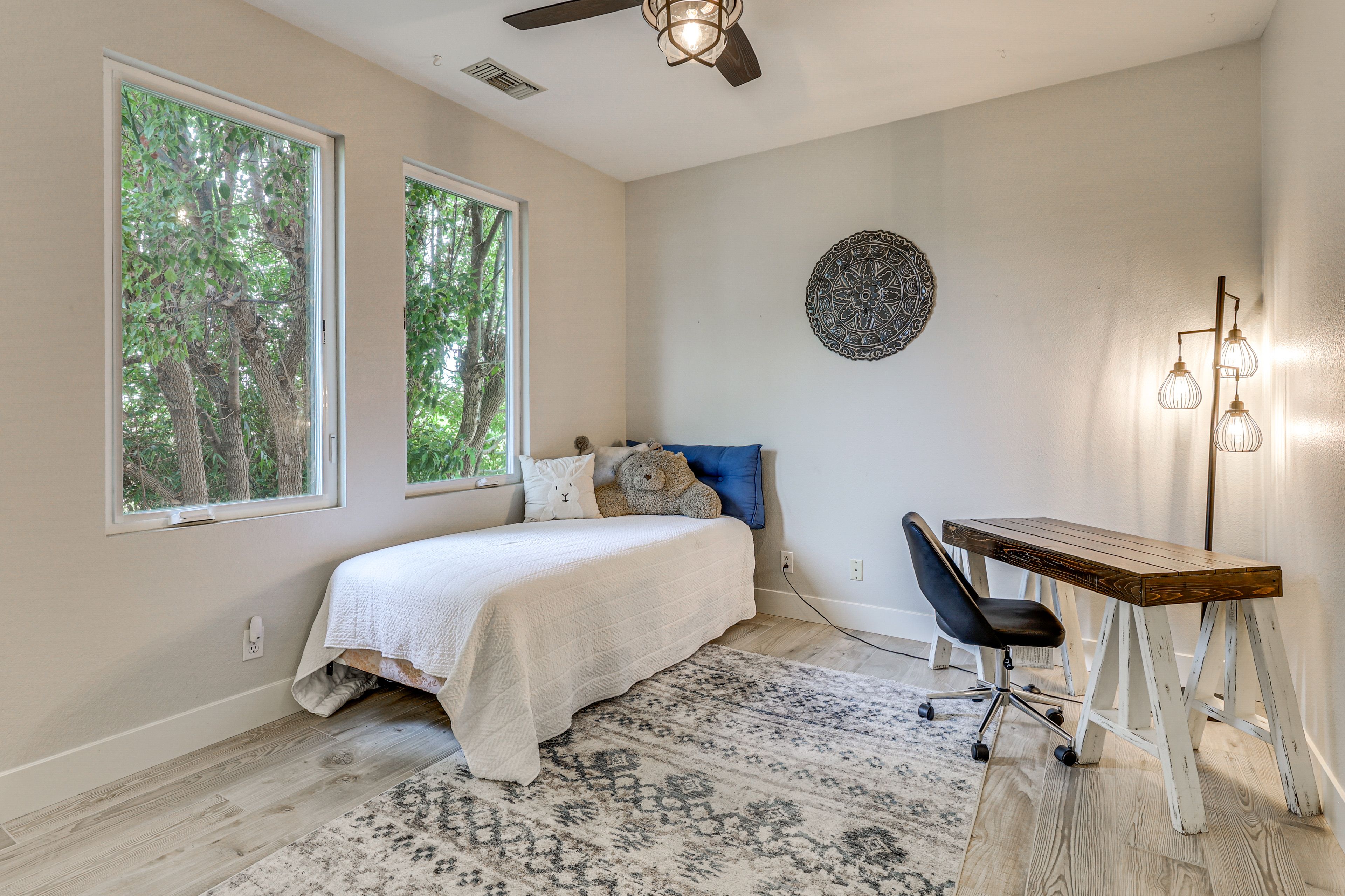 Bedroom 5 | Twin Bed | Dedicated Workspace Area