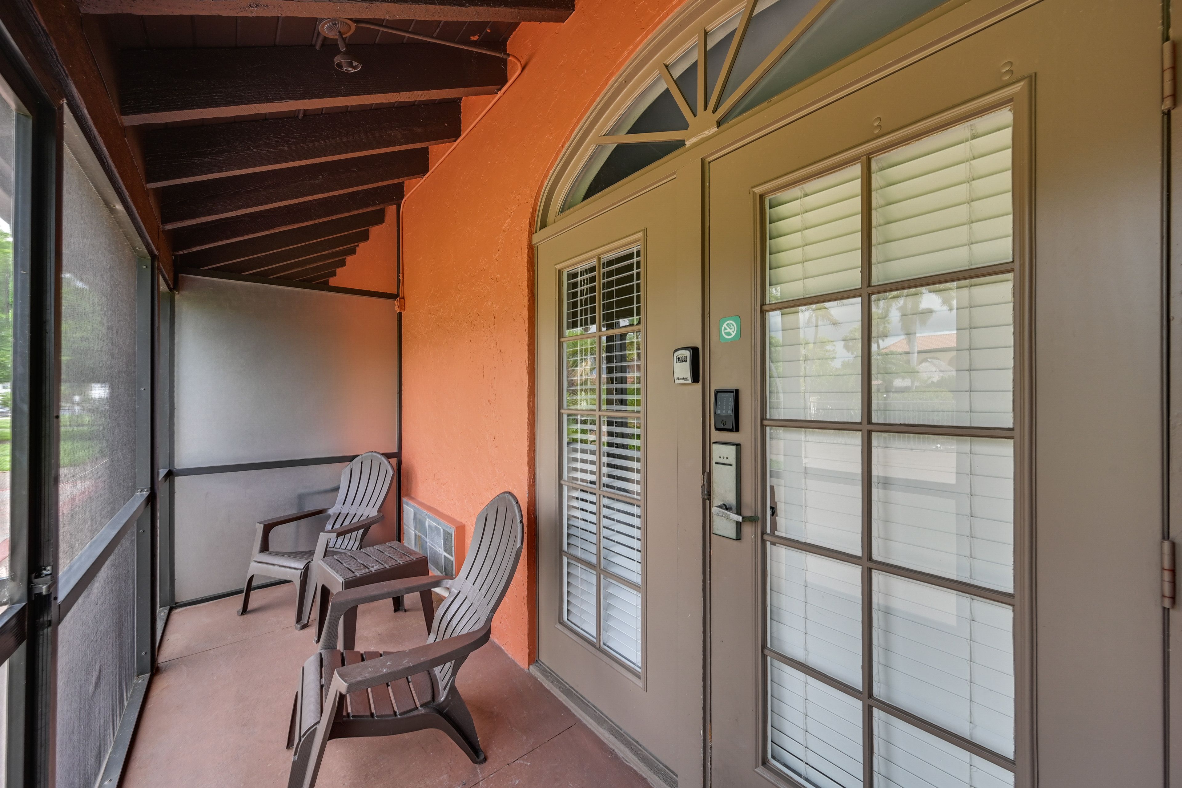 Screened Porch | Adirondack Chairs
