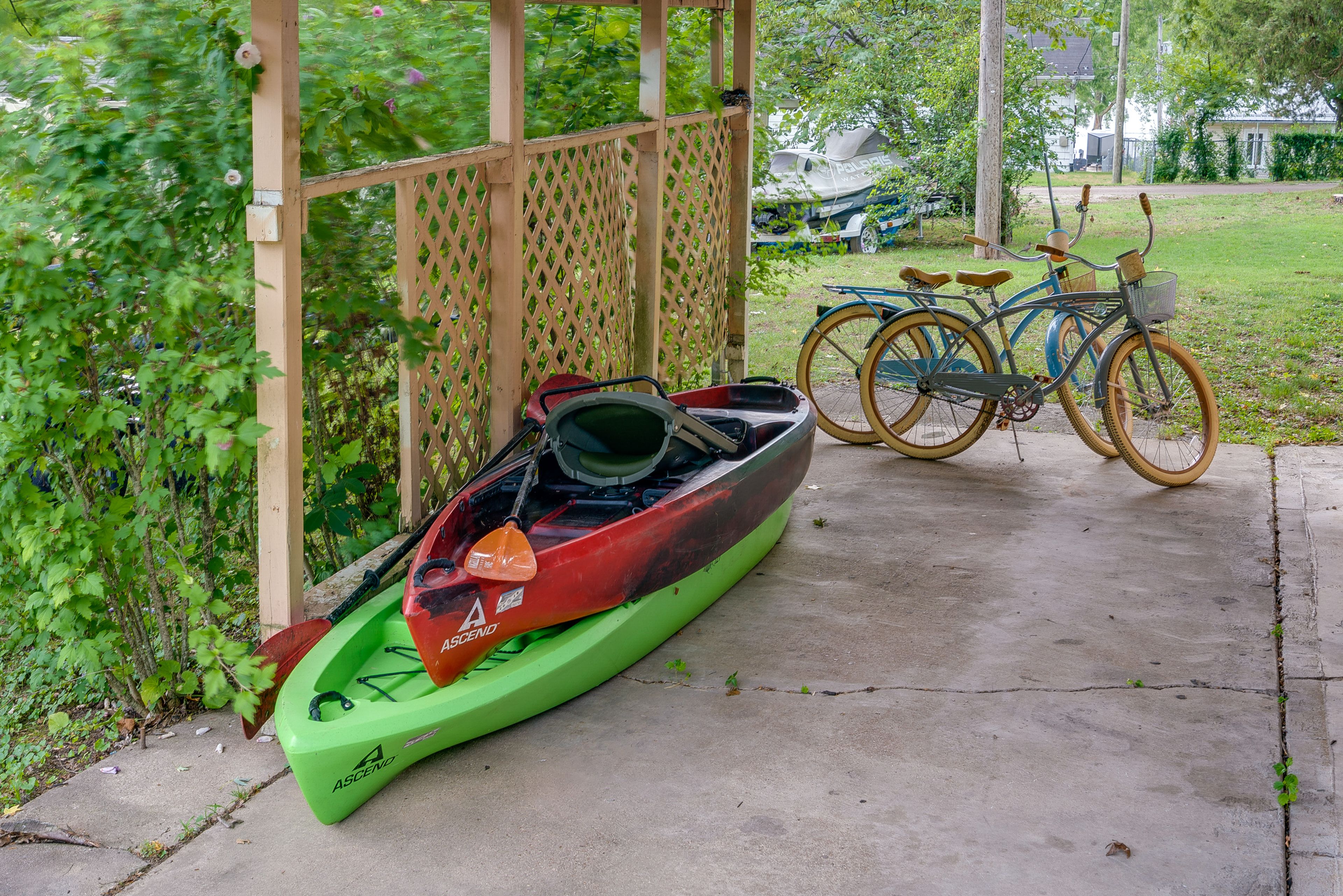 Private Amenities | Kayaks | Bicycles | Boat Tie Dock (Day Use Only)