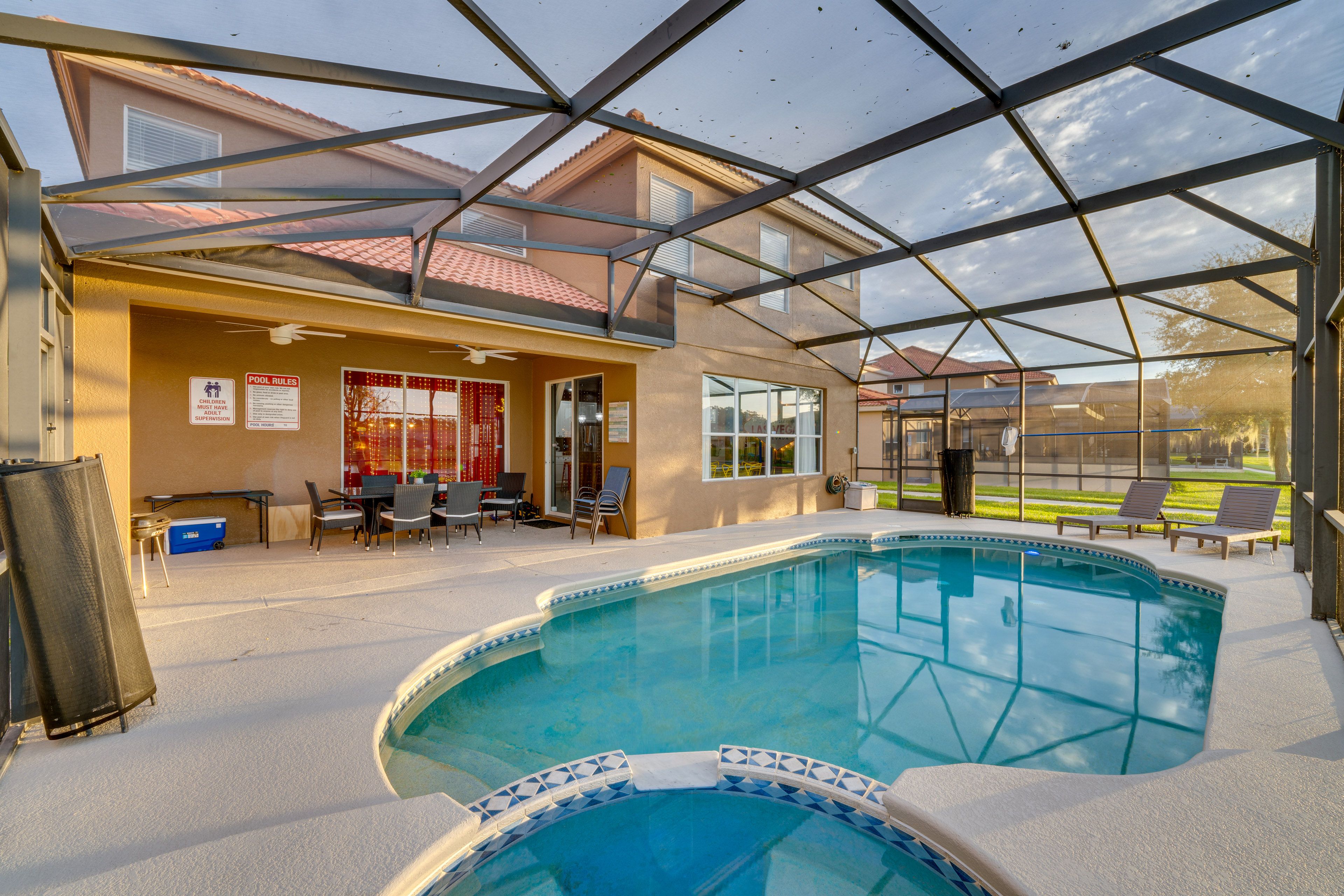 Lanai | Heated Pool | Hot Tub | Outdoor Seating Areas