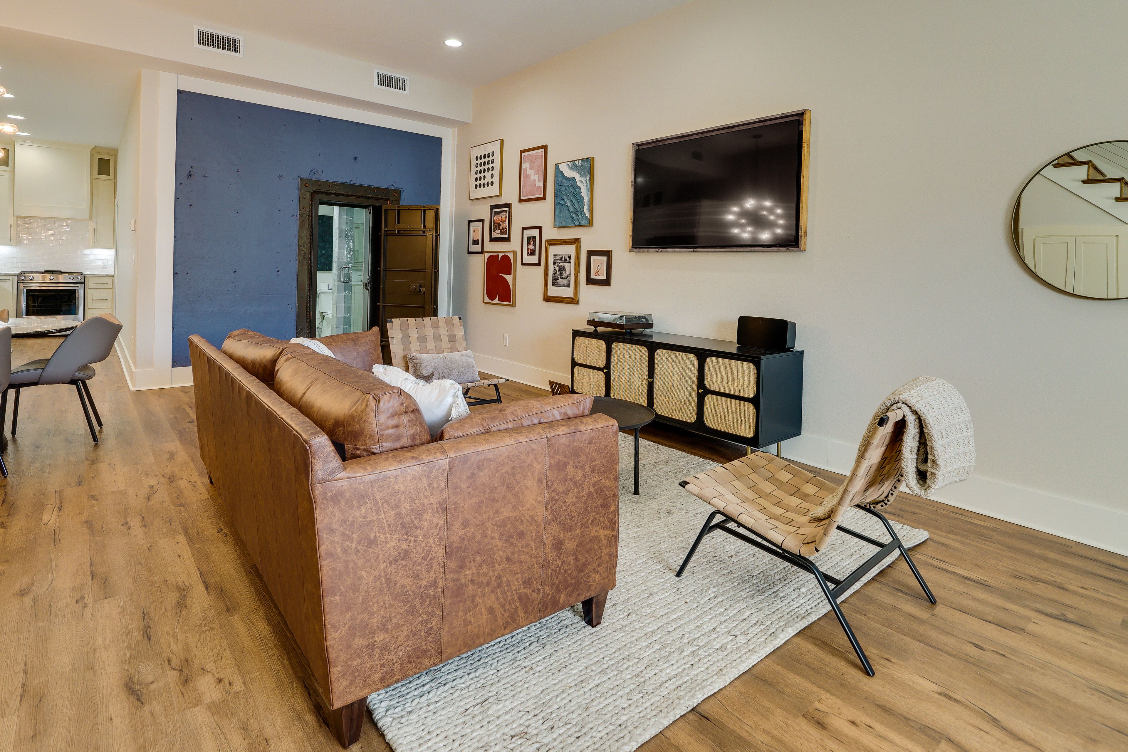 Living Area | Queen Murphy Bed | Smart TV w/ Cable | Board Games | 1st Floor