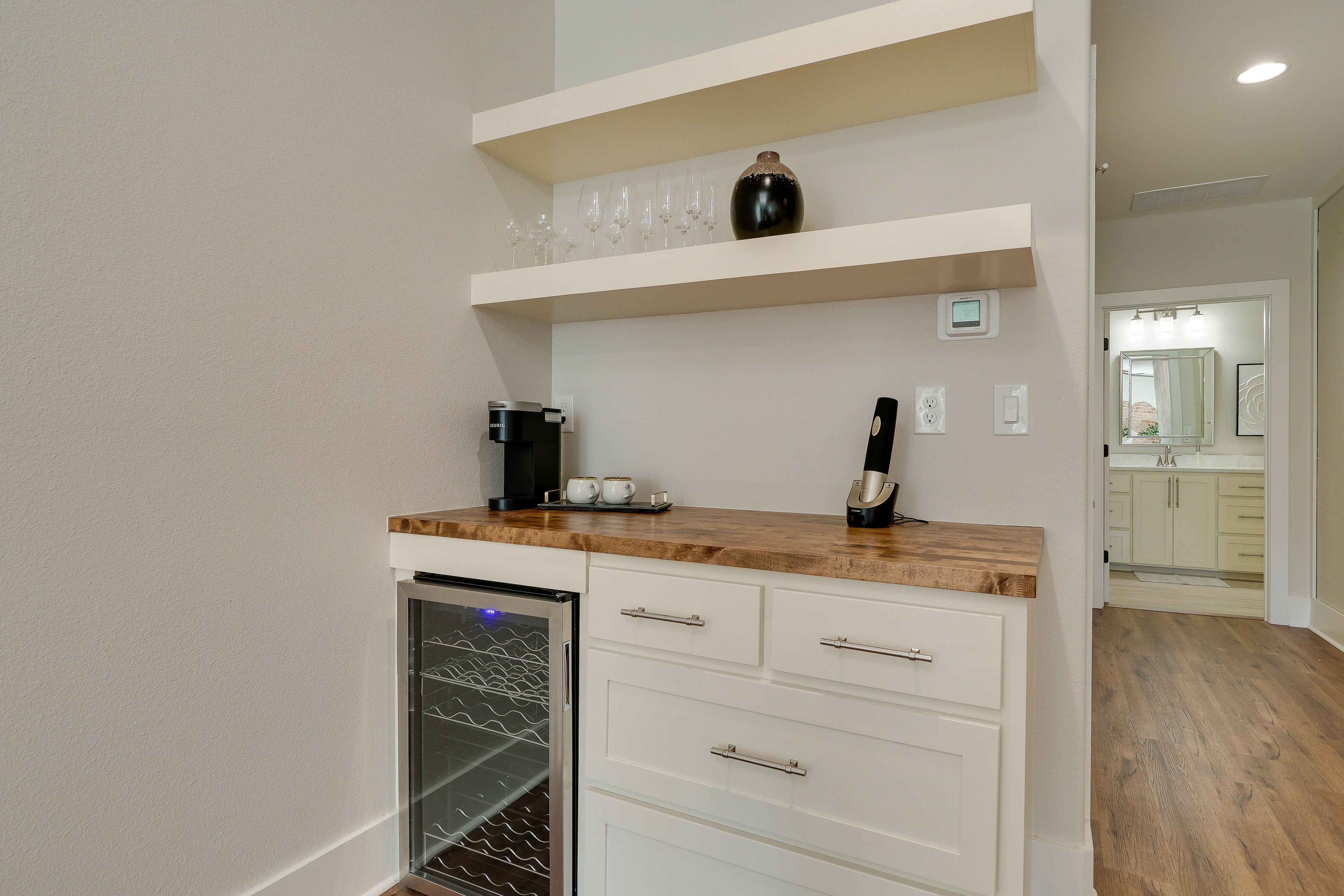 Coffee/Wine Bar w/ Wine Cooler