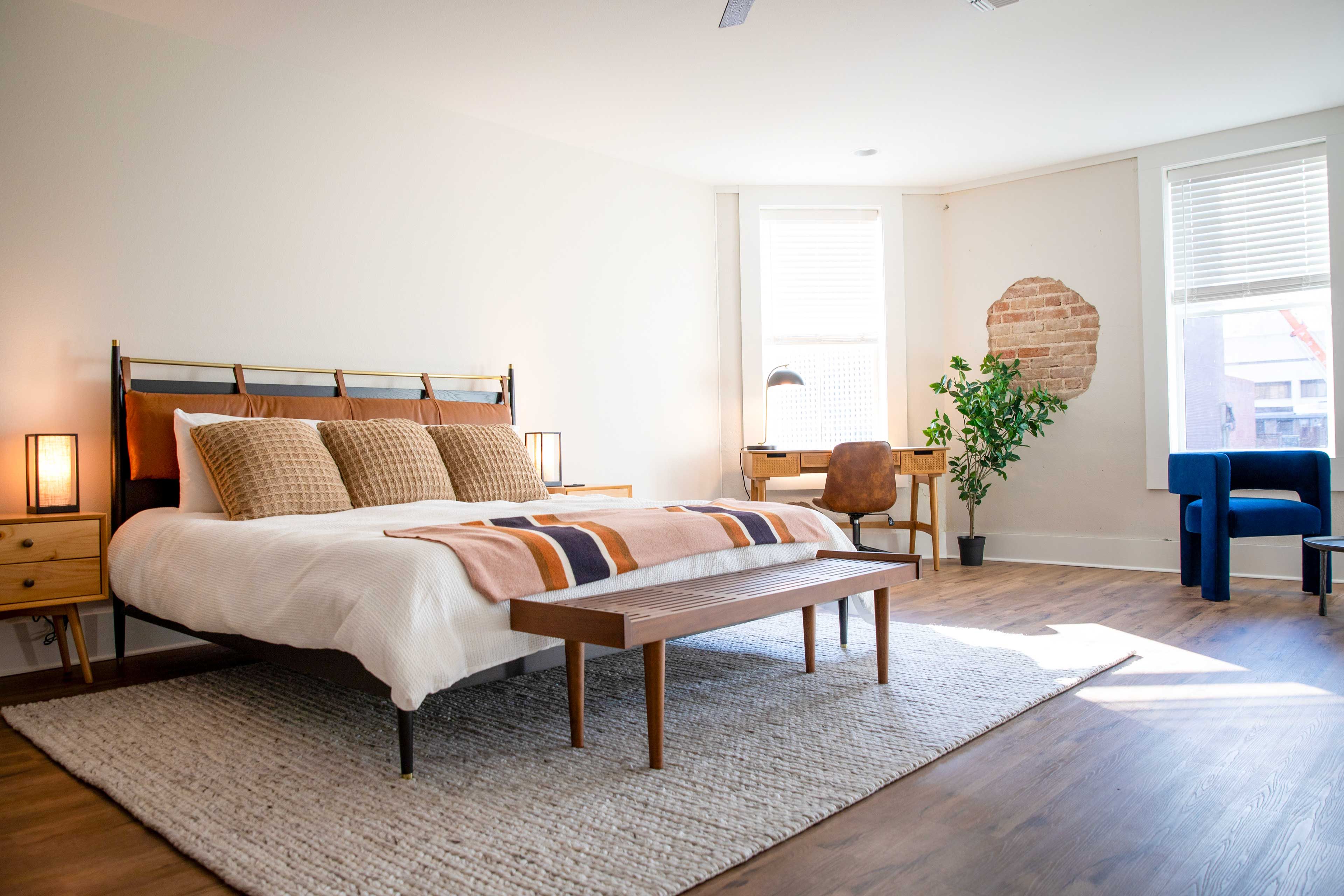 Bedroom | King Bed | Smart TV w/ Cable | Laptop Workspace | 2nd Floor