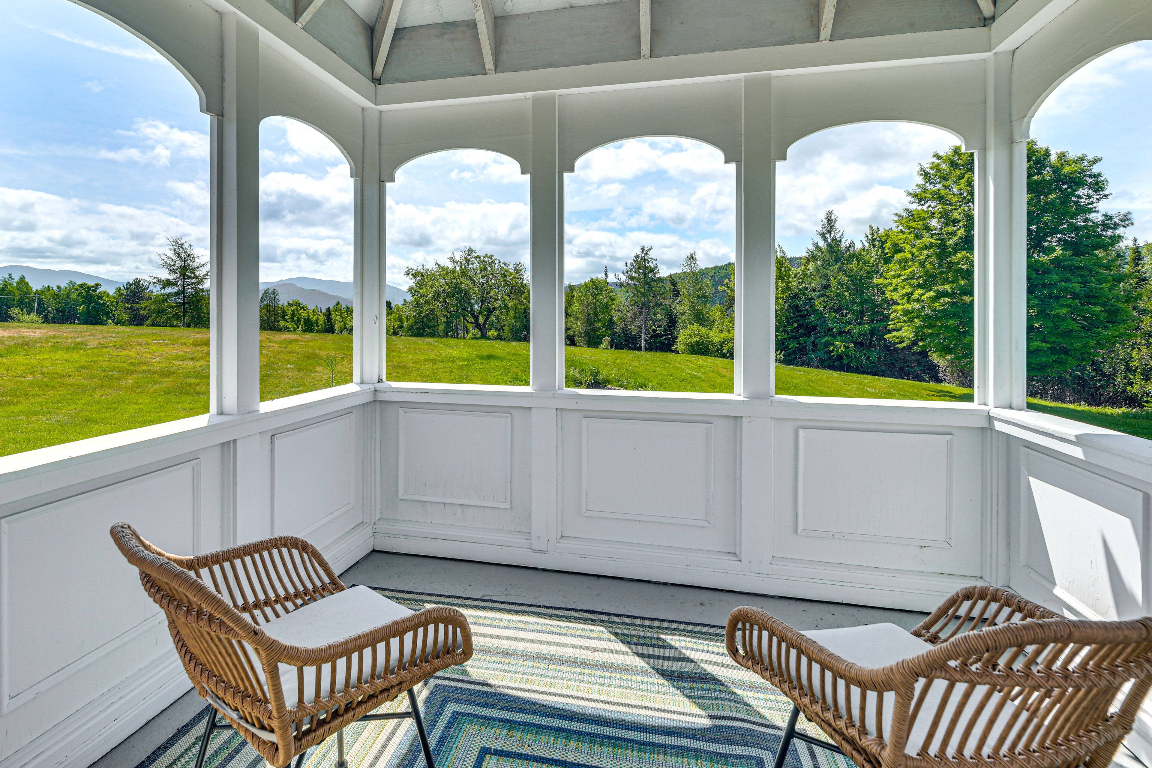 Gazebo | Seating | Mountain Views | 280-Acre Property