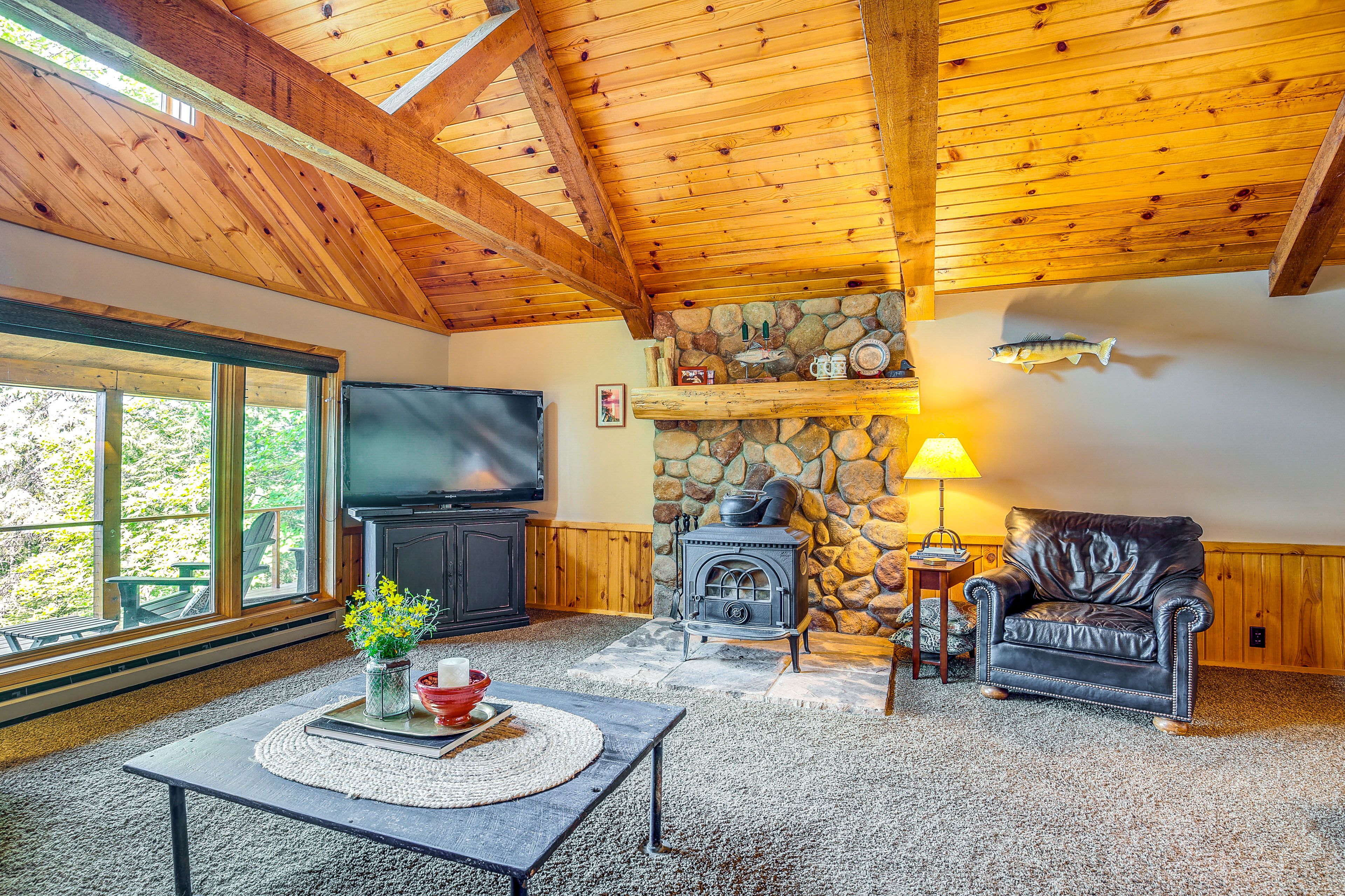 Living Room | 1st Floor | Wood-Burning Stove (Wood Provided)