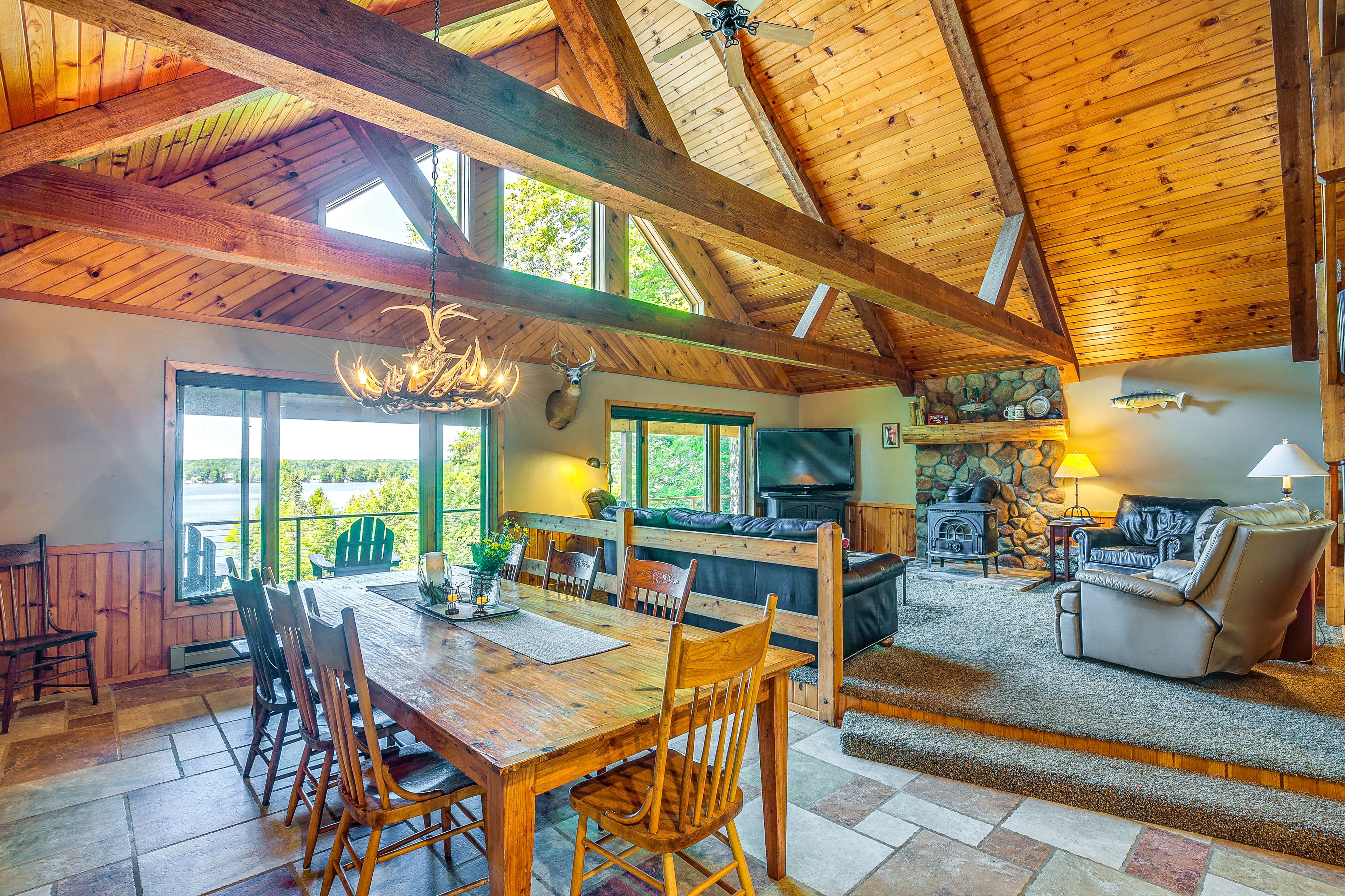 Dining Area | 1st Floor | Open Floor Plan | Central A/C & Heating | Free WiFi