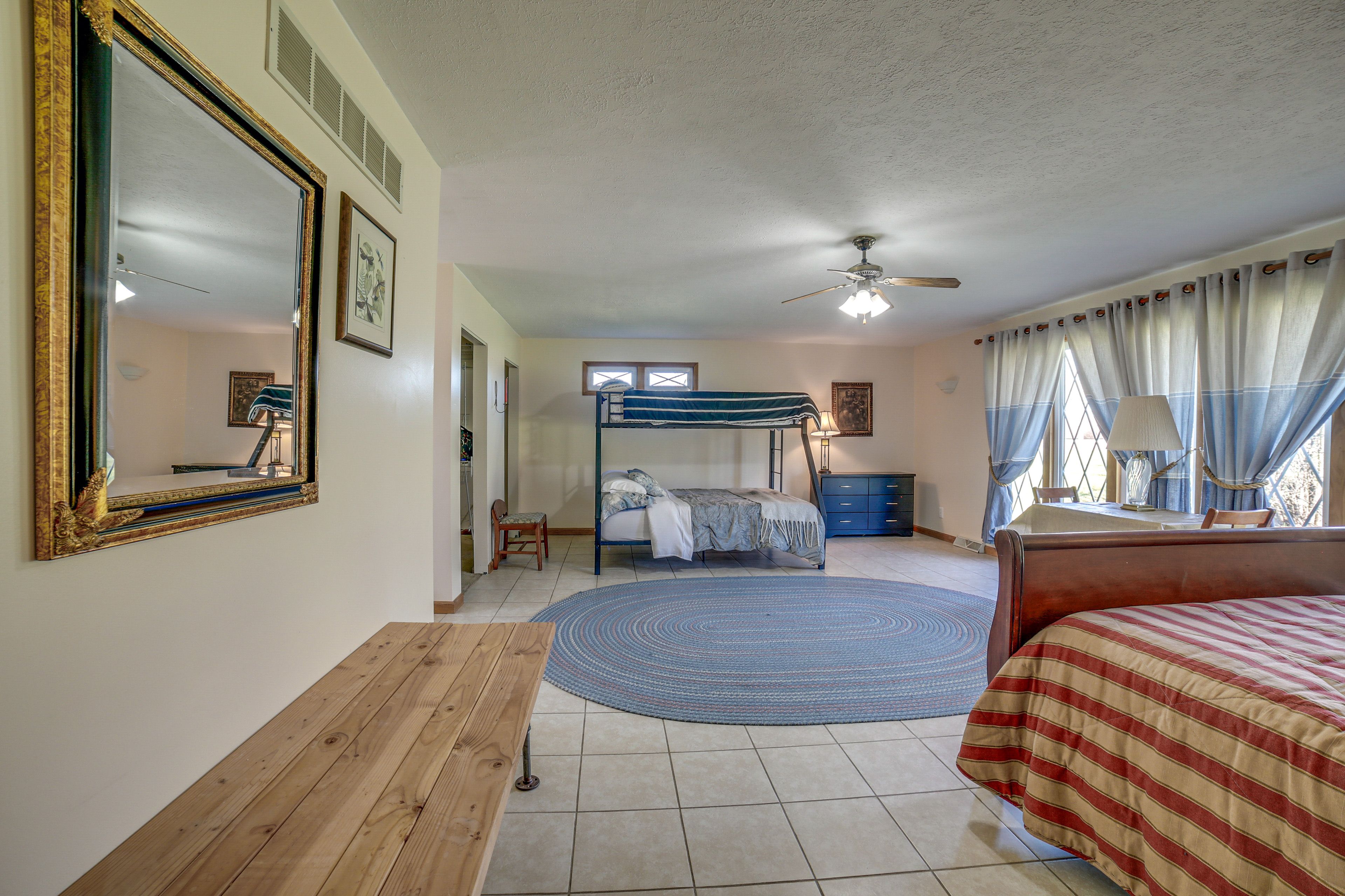Bedroom 1 | Queen Bed | Twin/Queen Bunk Bed | Linens Provided