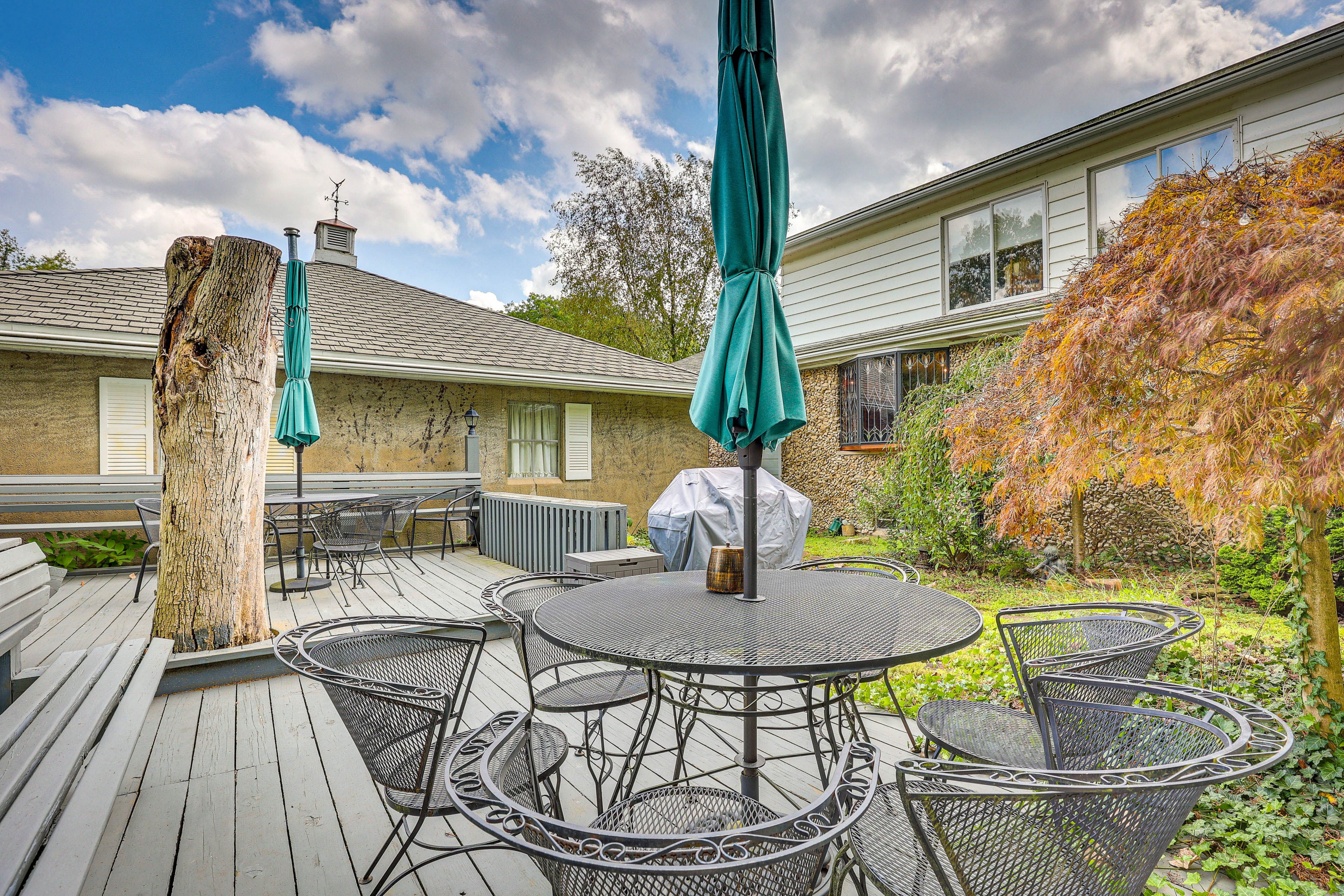House Exterior | Furnished Deck | 2 Dining Tables | Gas Grill