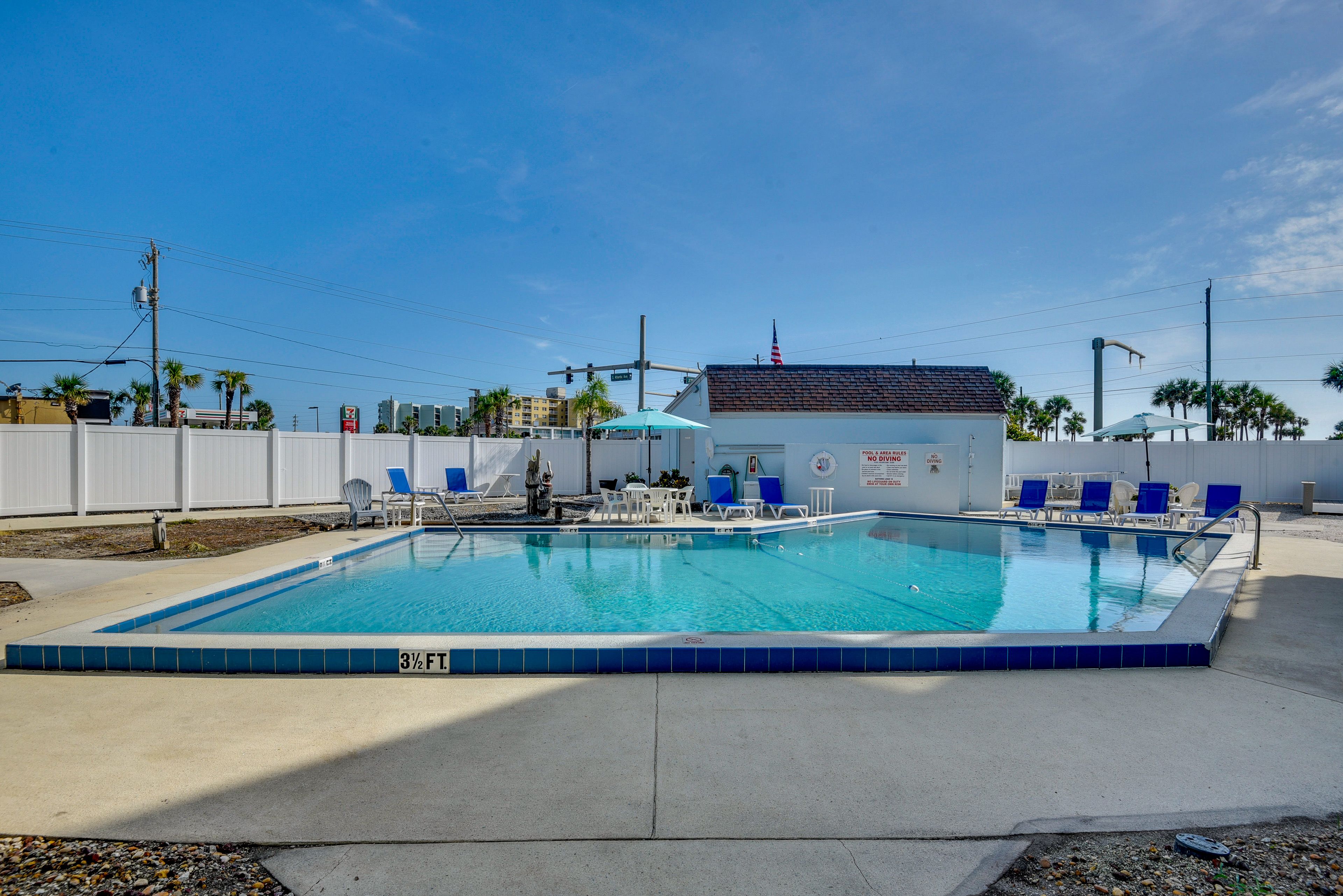 Community Amenities | Outdoor Pool (Not Heated, Depth 3’5”-8’5”)