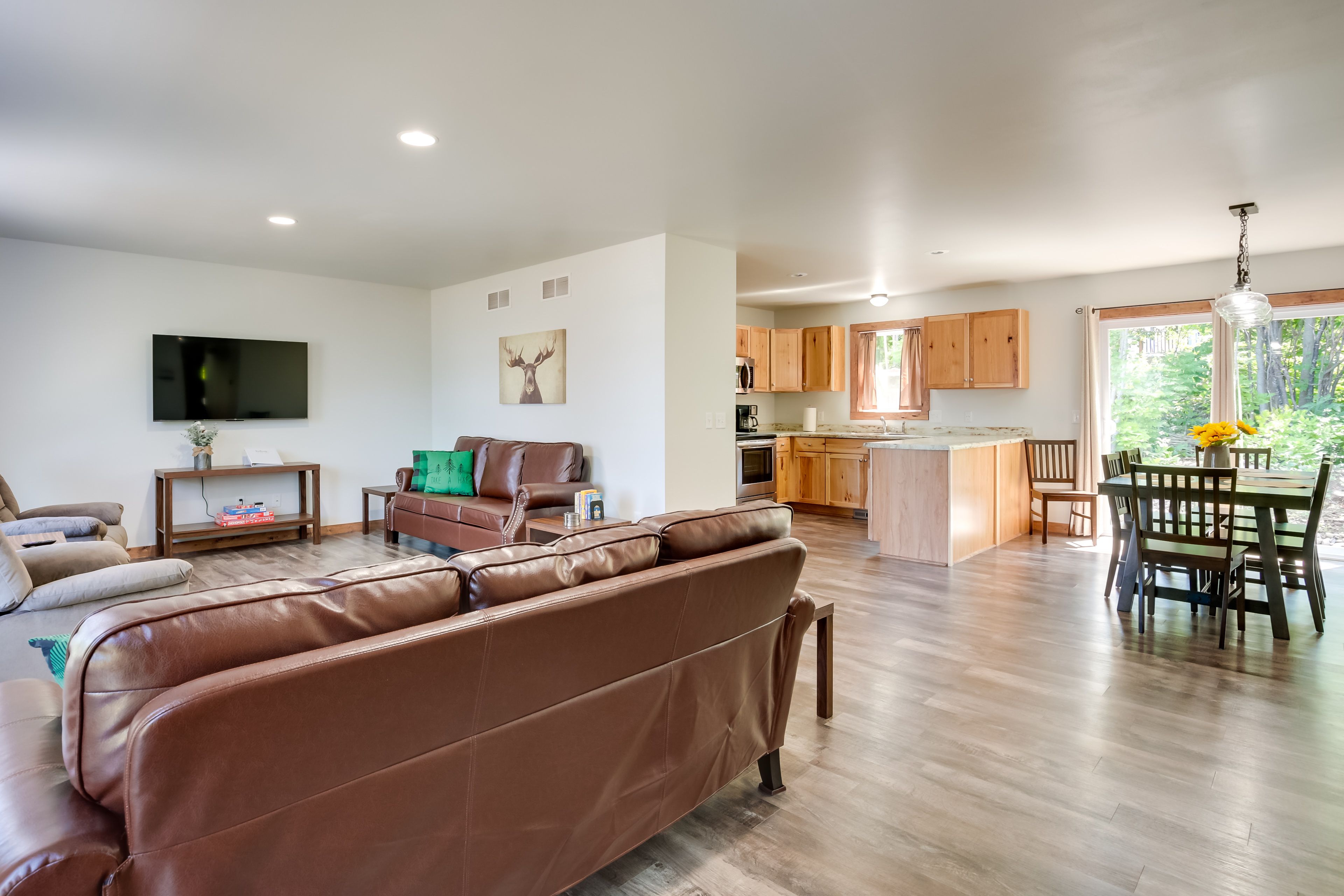 Hancock Vacation Rental | 3BR | 2BA | 1,400 Sq Ft | Stairs Required