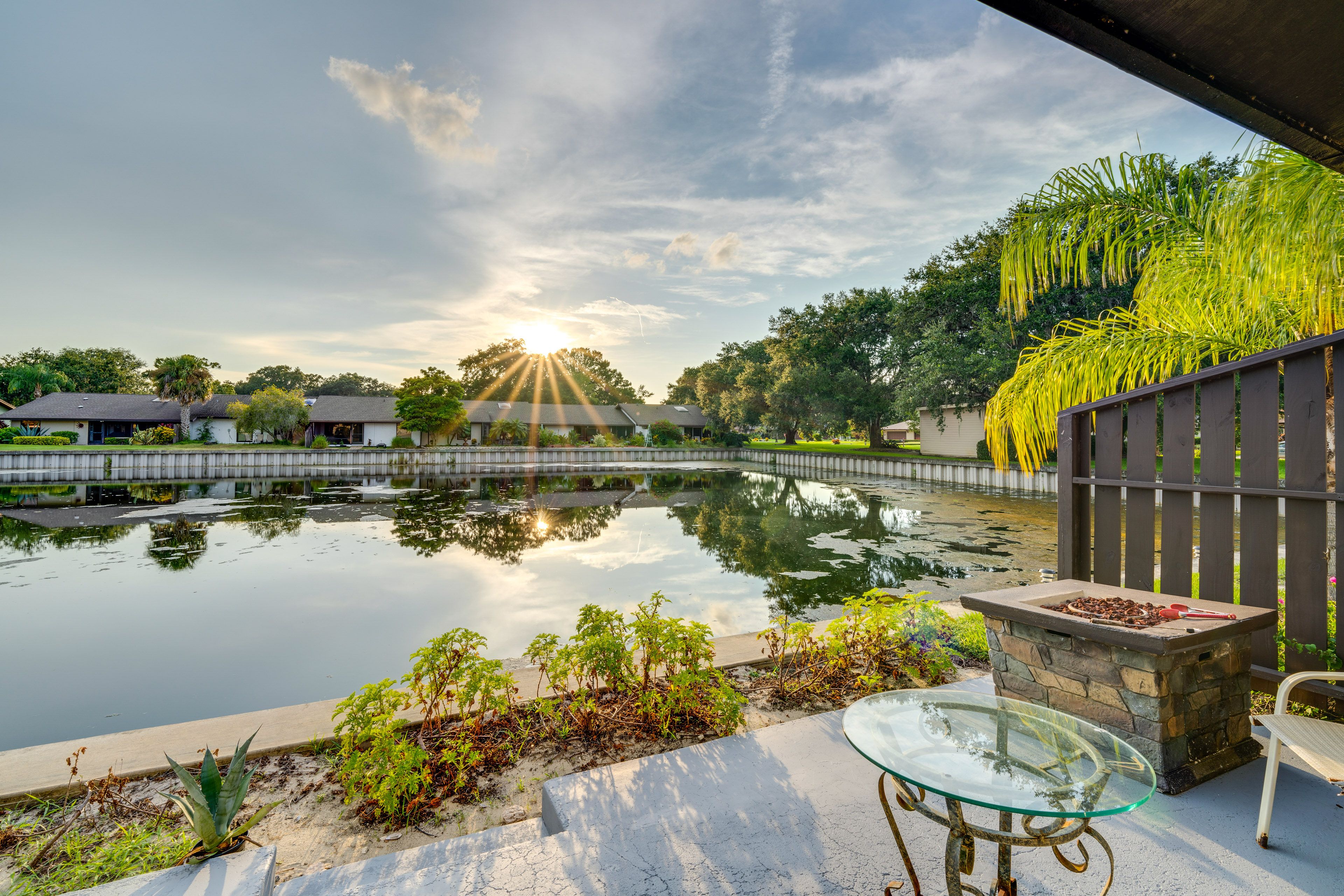Private Patio | Pond Views | Fire Pit