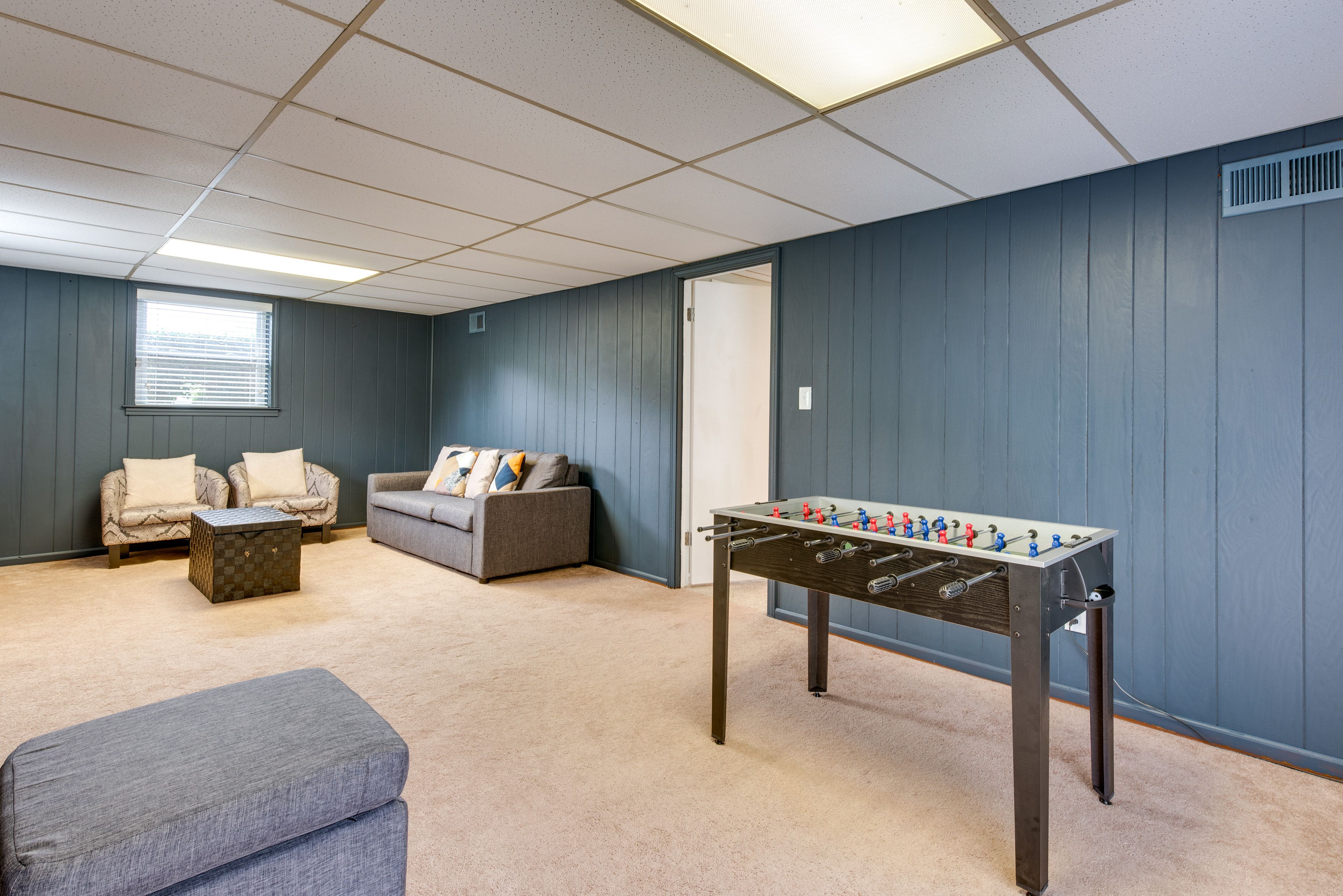 Game Room | Basement Level | Smart TV | Backyard Access
