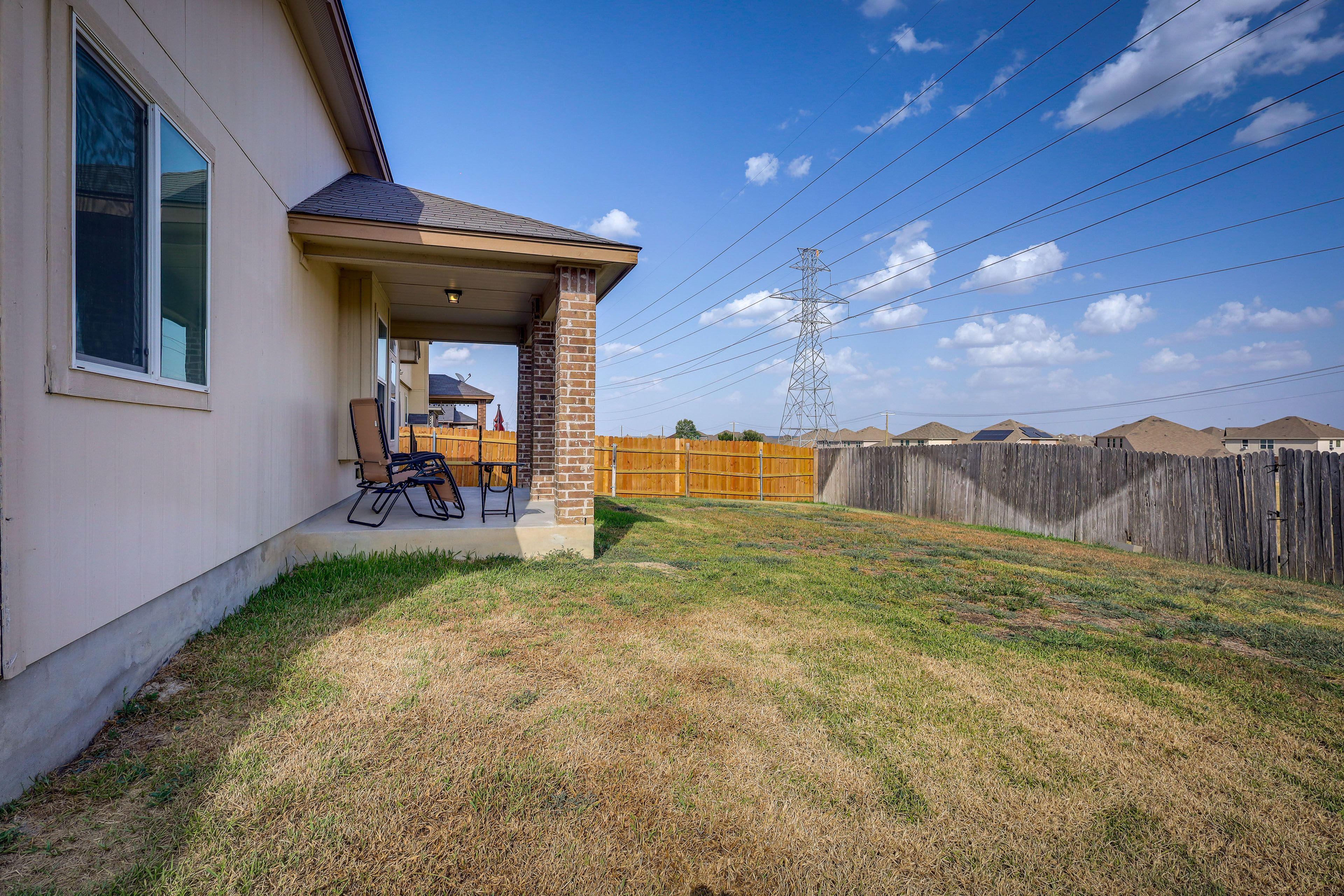 Fenced Backyard | Covered Patio