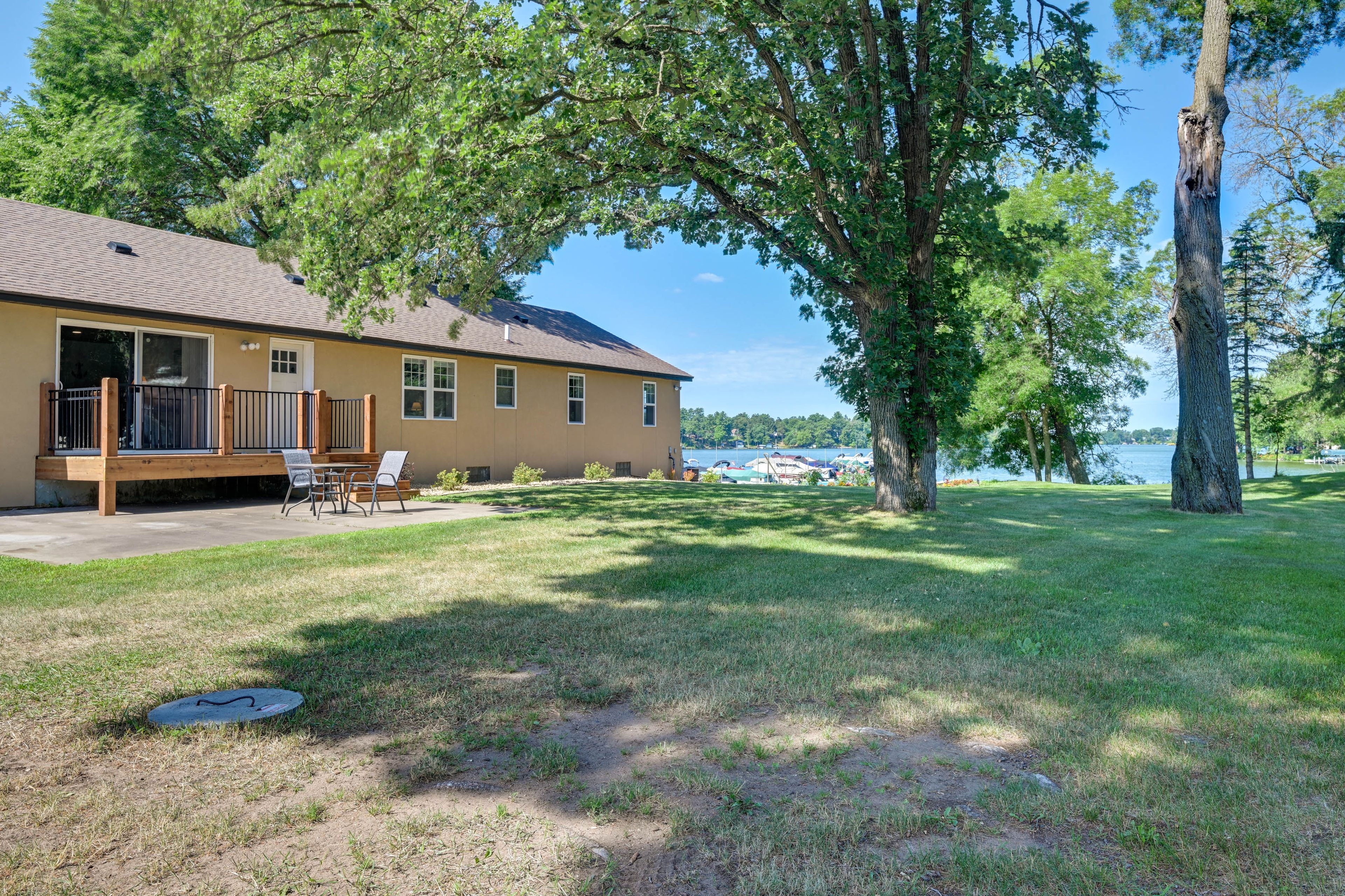 Yard Area | Pet Friendly w/ Fee | Community Dock & Lake Access