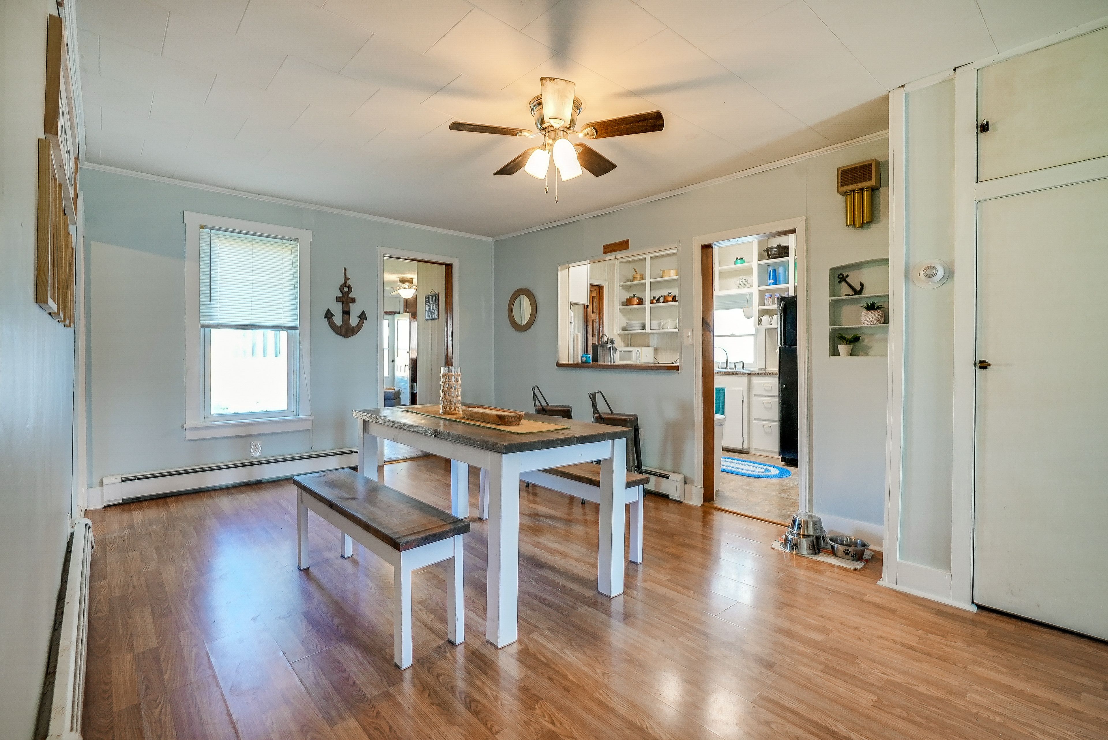 Dining Area | Dishware & Flatware Provided | Window A/C Units