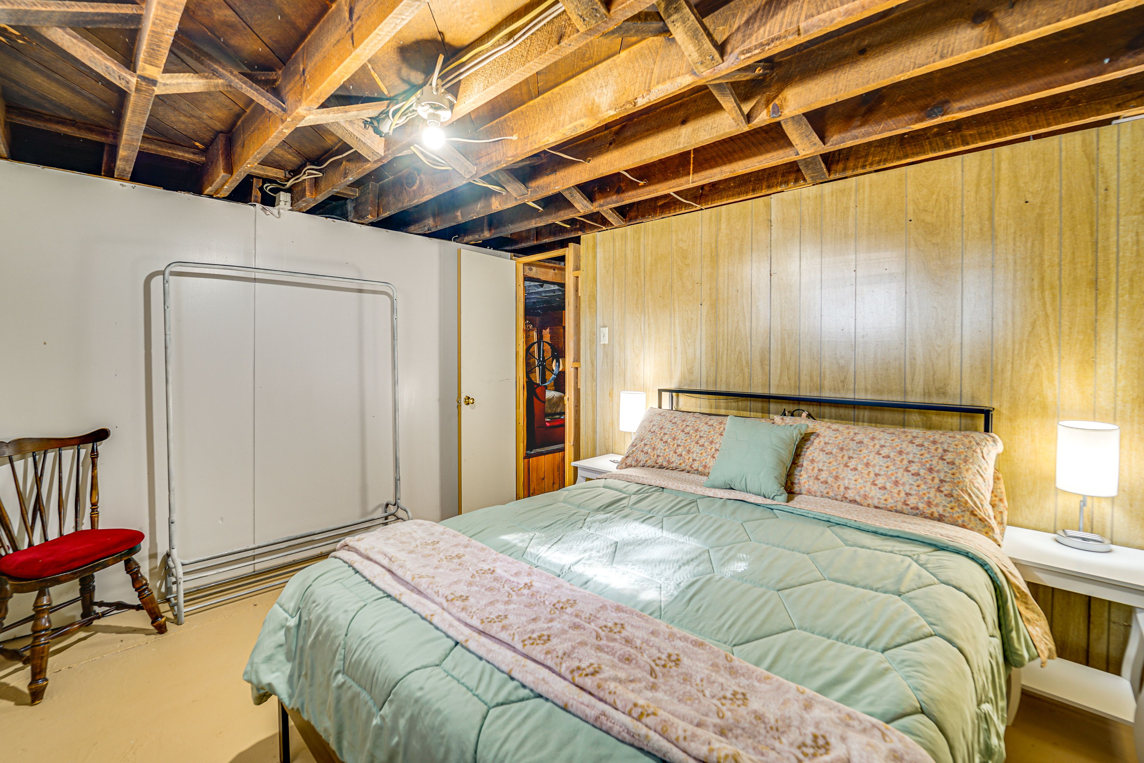 Bedroom 2 | Queen Bed | Basement Floor | Stairs Required